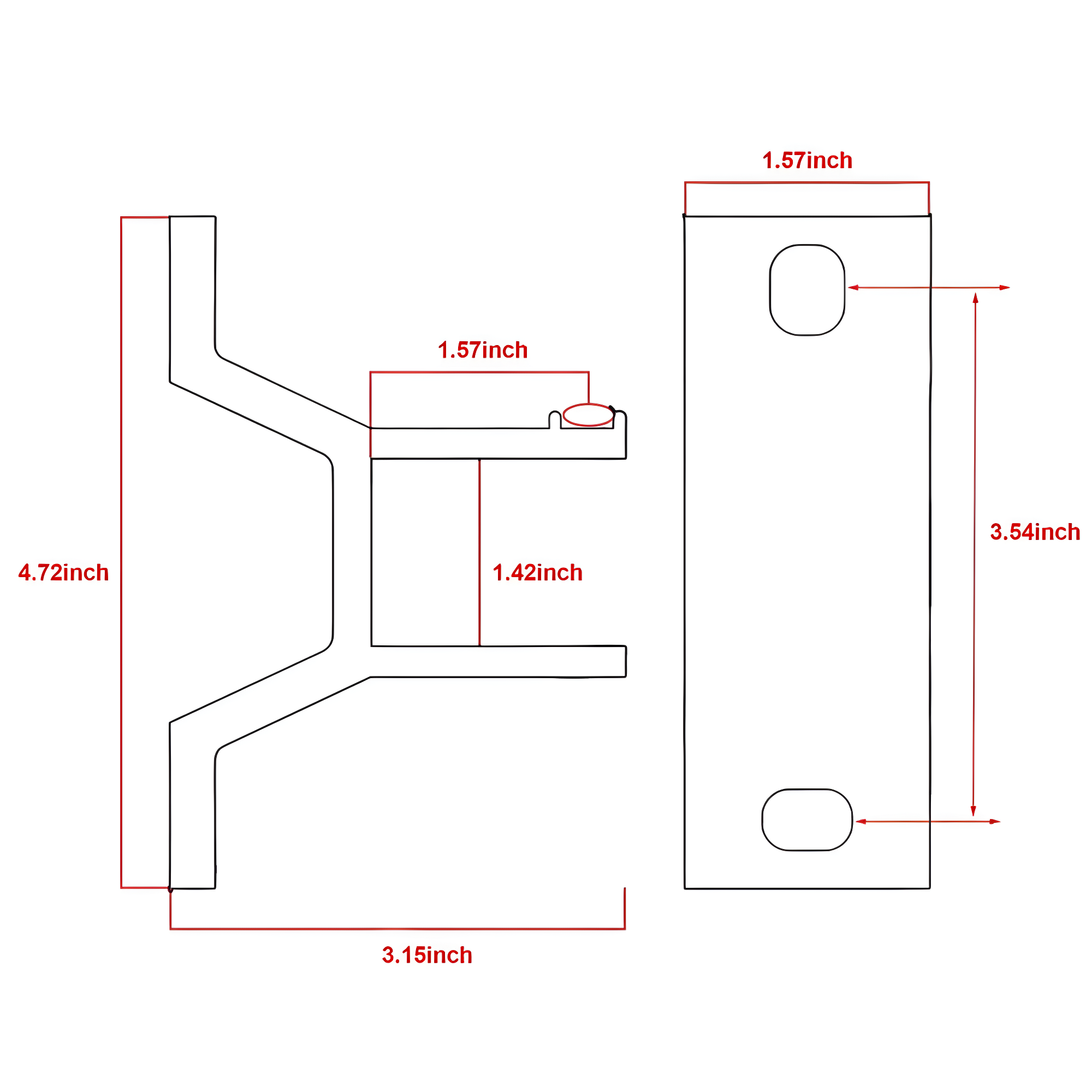 ALEKO White Metal Wall Mounting Bracket for Awning (Set of 2)