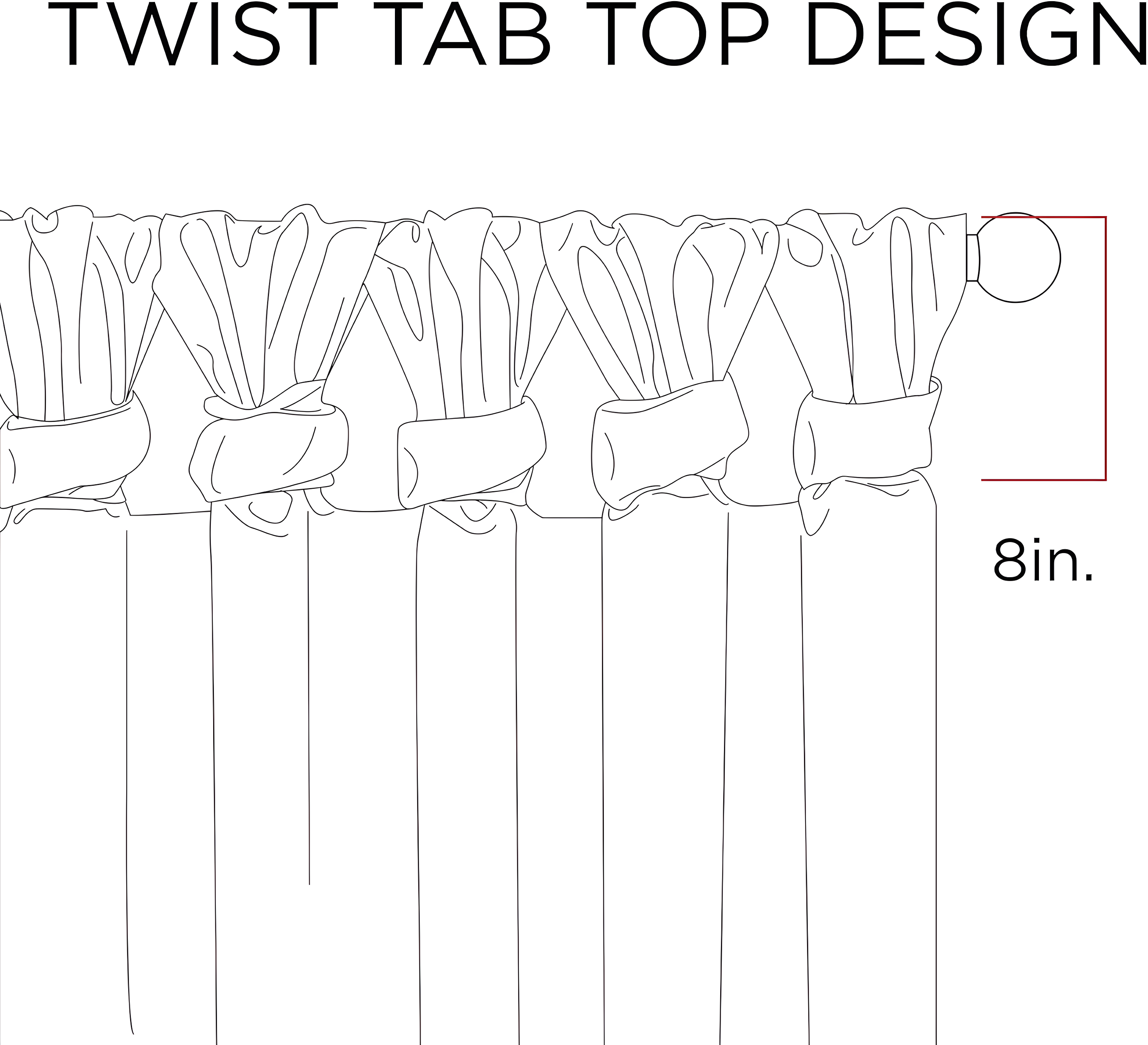 Polyester Single Curtain Panel Panel