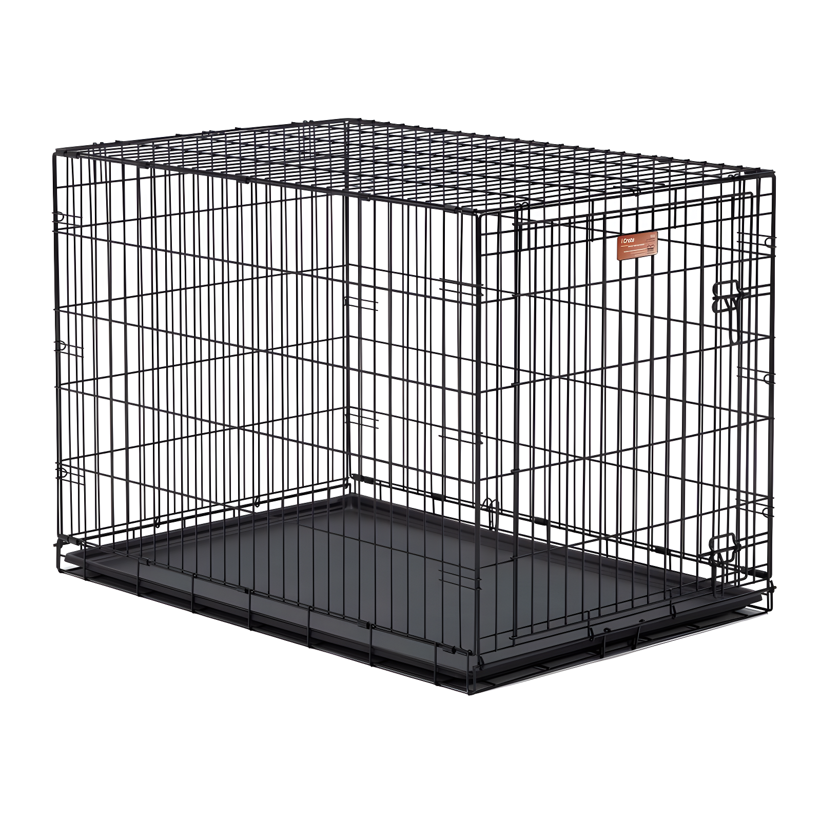 MidWest Homes for Pets Newly Enhanced Single Door iCrate Dog Crate Includes Divider Panel