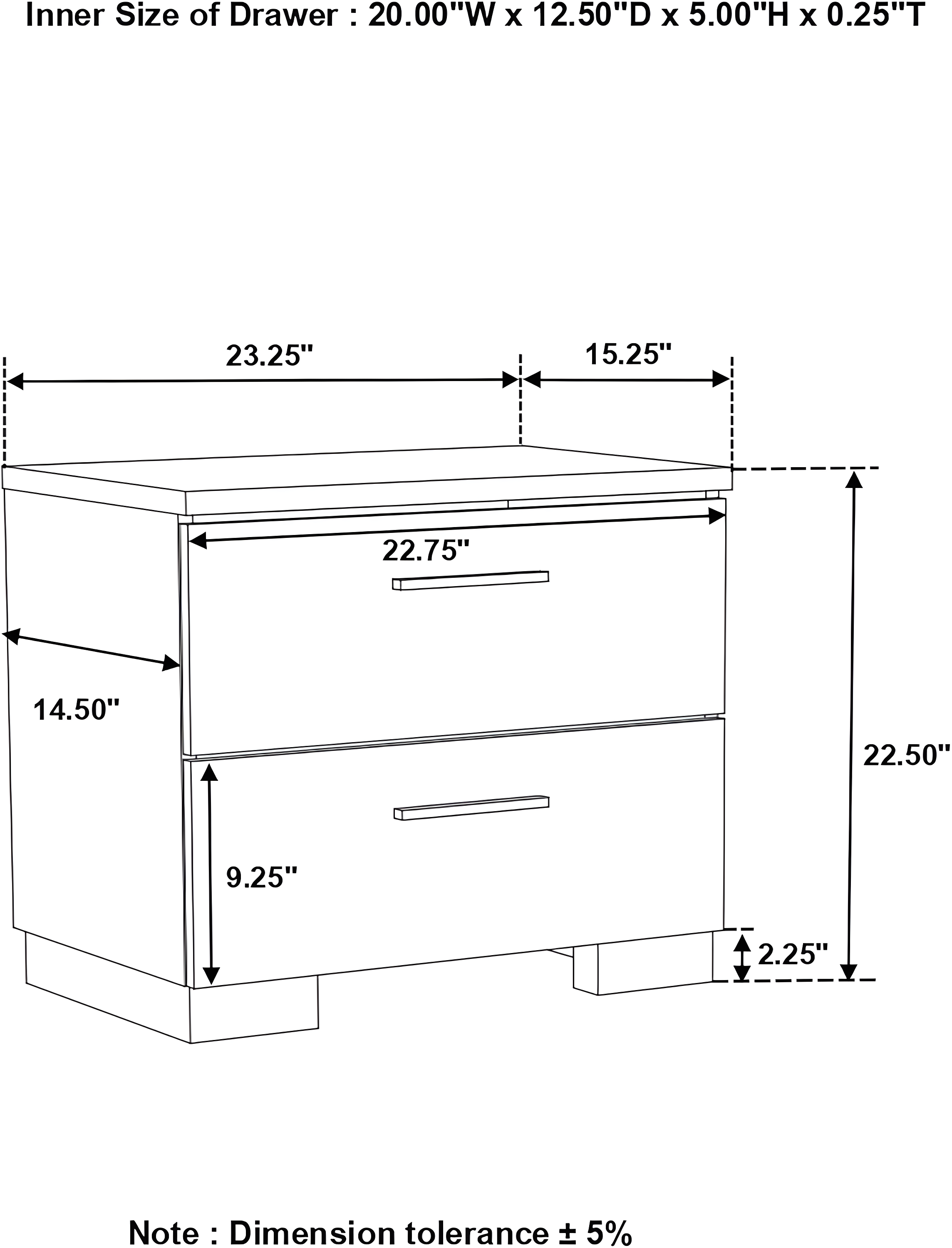Coaster 203502 Home Furnishings Night Stand, Glossy White