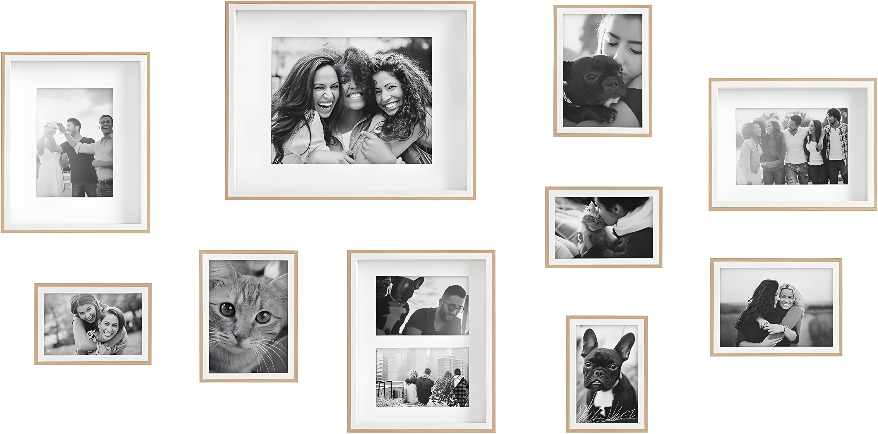 Emani Picture Frame - Set of 10 with Mat