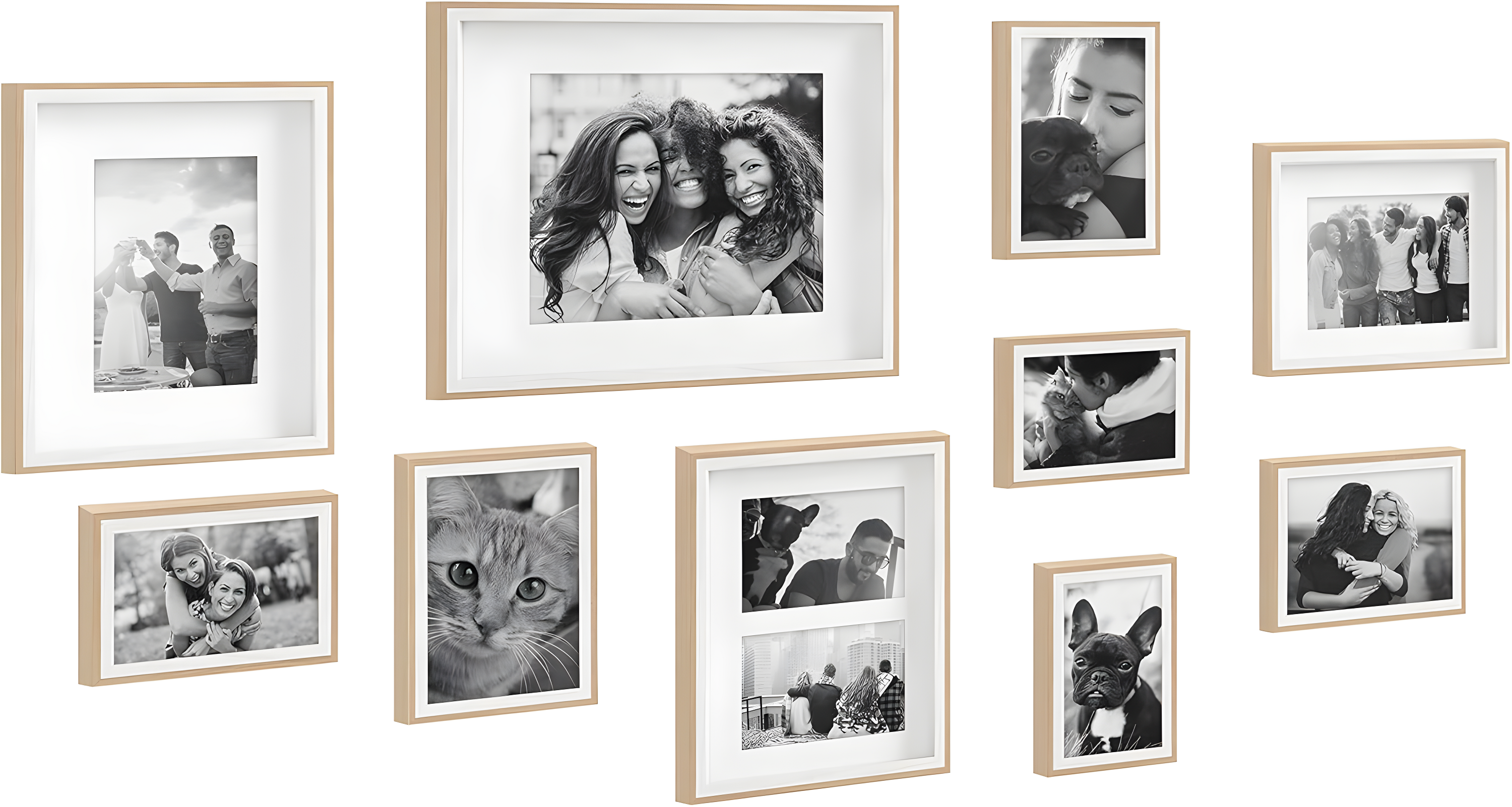Emani Picture Frame - Set of 10 with Mat