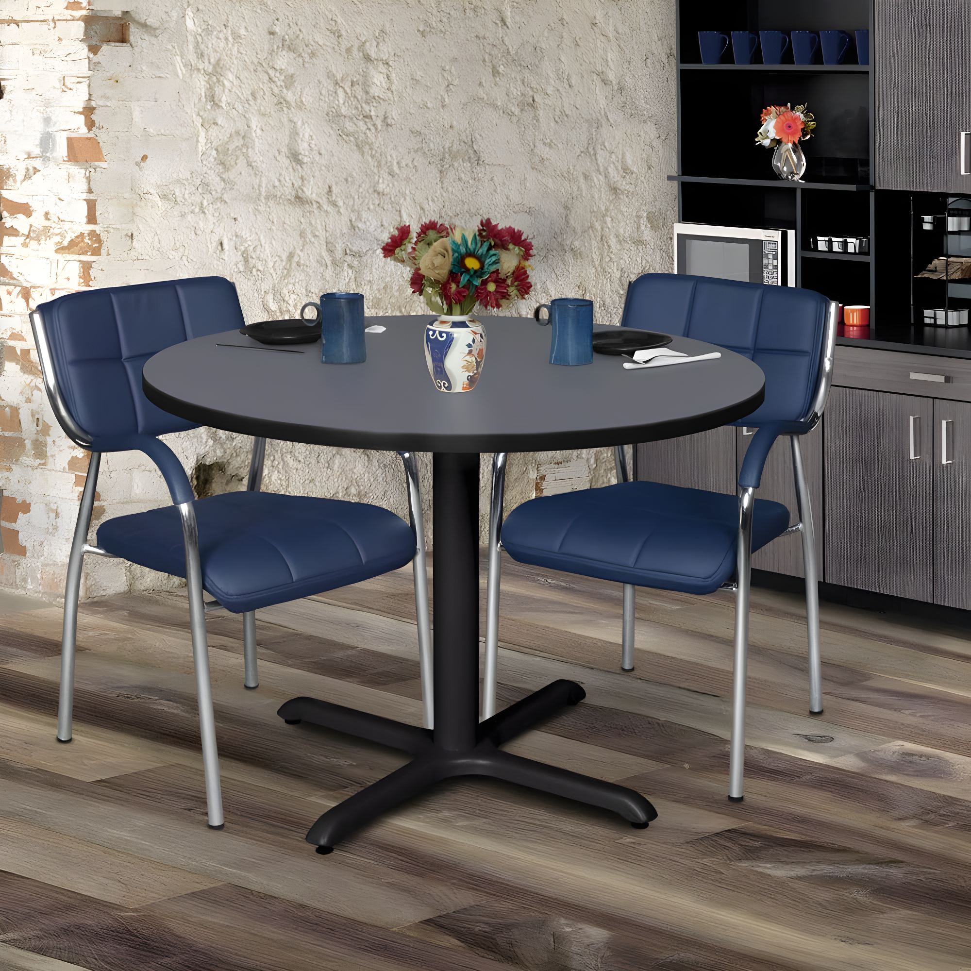 Cain Square X-Base Breakroom Table