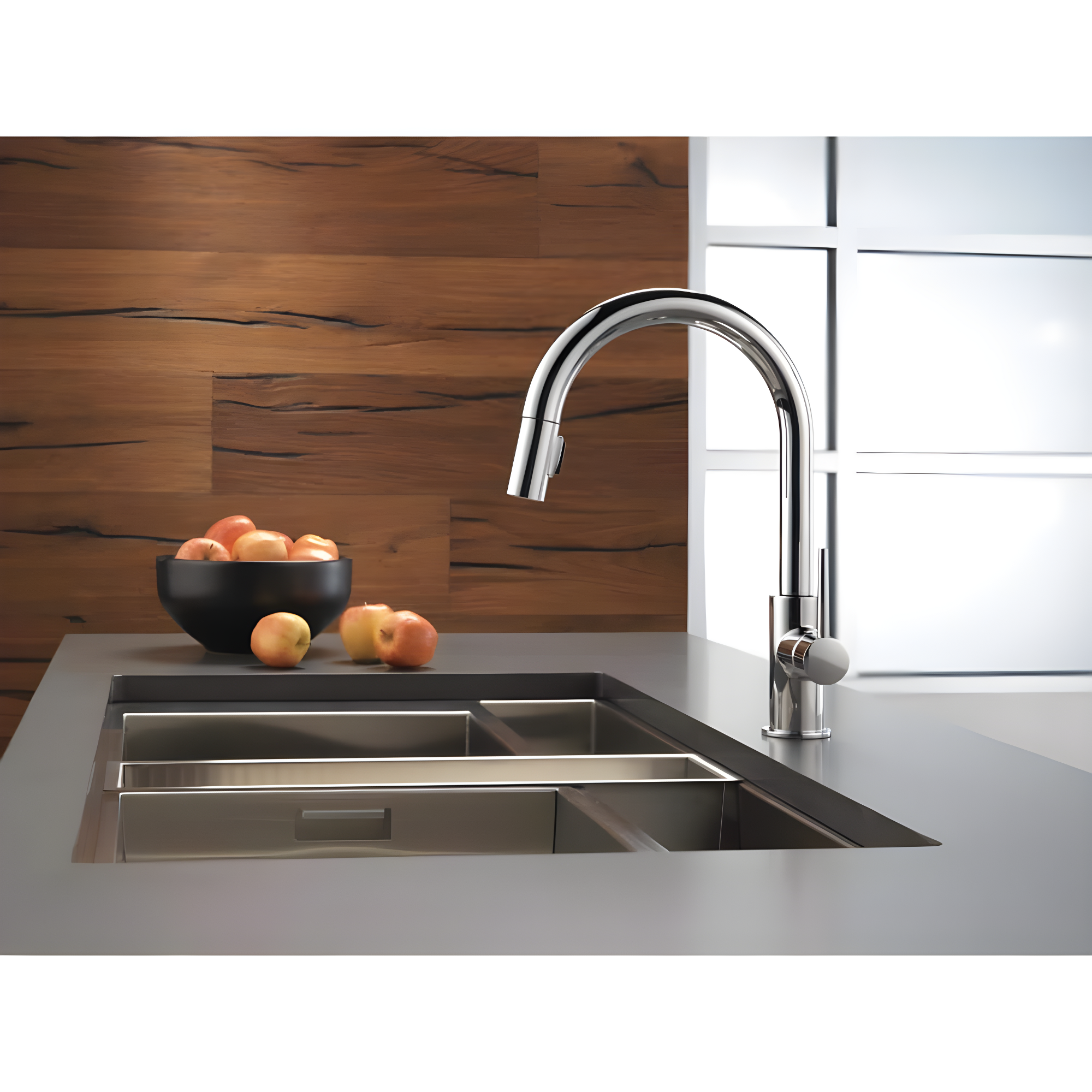 Trinsic Pull Down Sprayer Kitchen Sink Faucet, Single Handle Kitchen Faucet