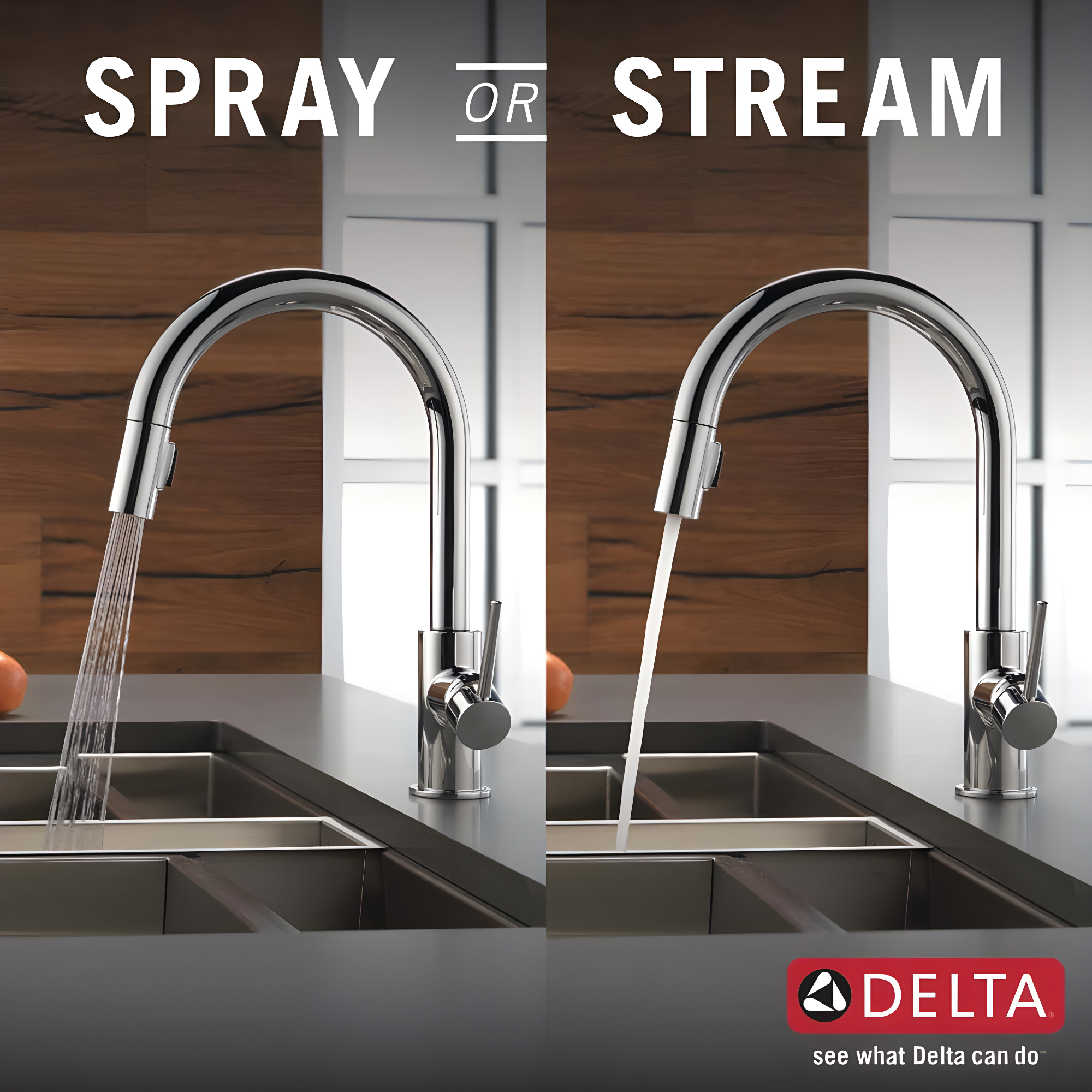 Trinsic Pull Down Sprayer Kitchen Sink Faucet, Single Handle Kitchen Faucet
