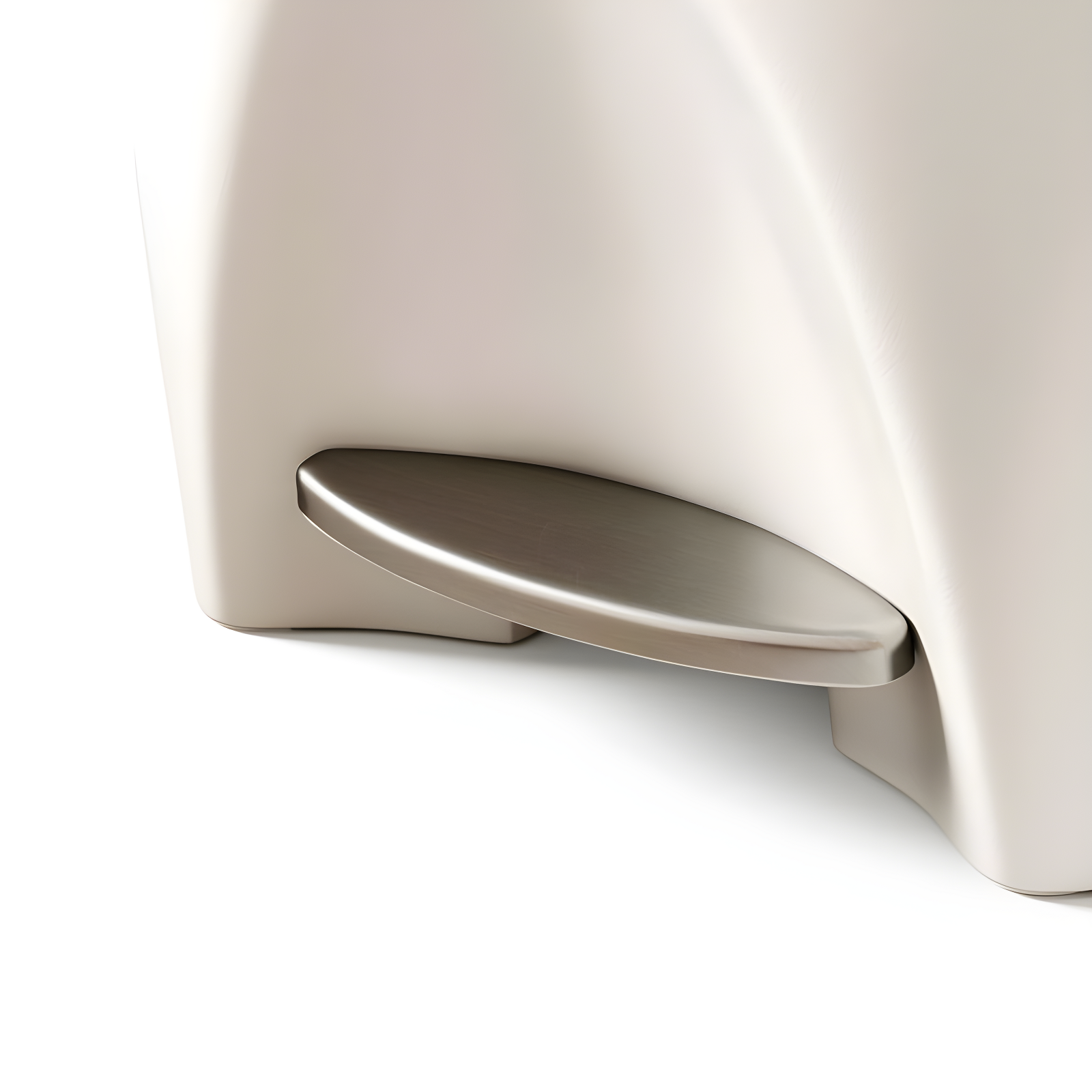 Umbra 13gal Brim Step Trash Can Sand: Kitchen Trash Can, Quiet Closing Lid, Polypropylene, Indoor, 50 Quart Capacity