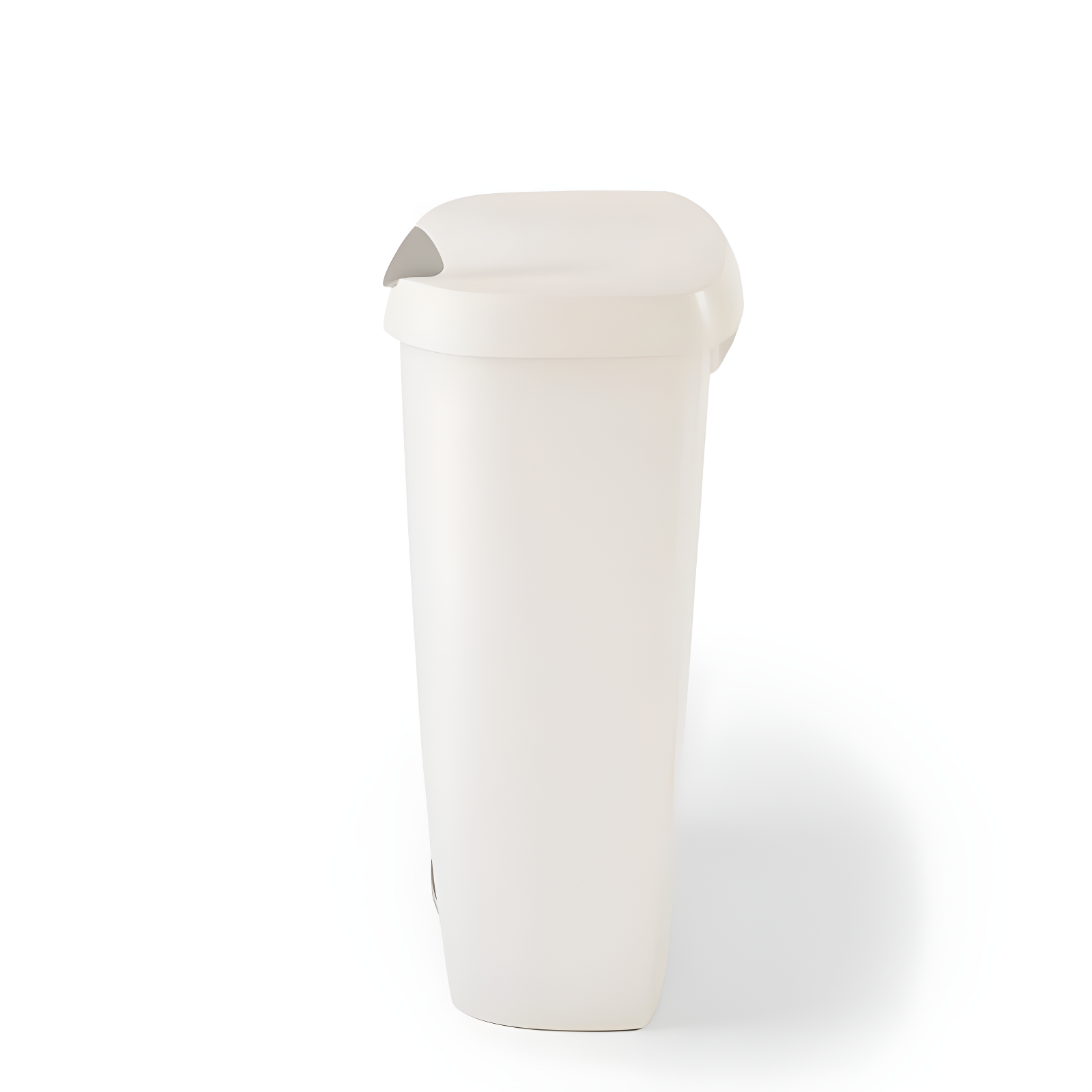 Umbra 13gal Brim Step Trash Can Sand: Kitchen Trash Can, Quiet Closing Lid, Polypropylene, Indoor, 50 Quart Capacity