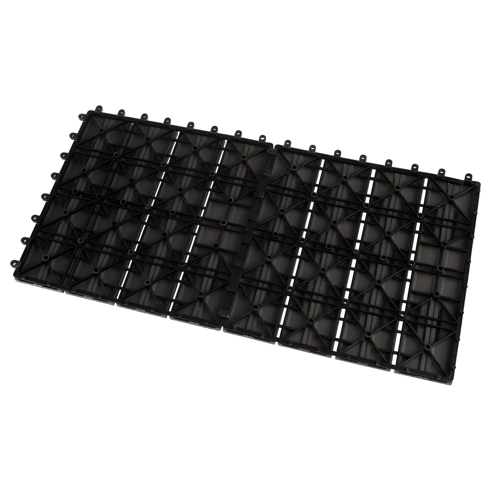 Pure Garden Deck Tiles - 6-Pack Wood Plastic Composite Interlocking Patio Tiles - 5.8SQFT Outdoor Flooring for Balcony, Porch, and Garage by Pure Garden