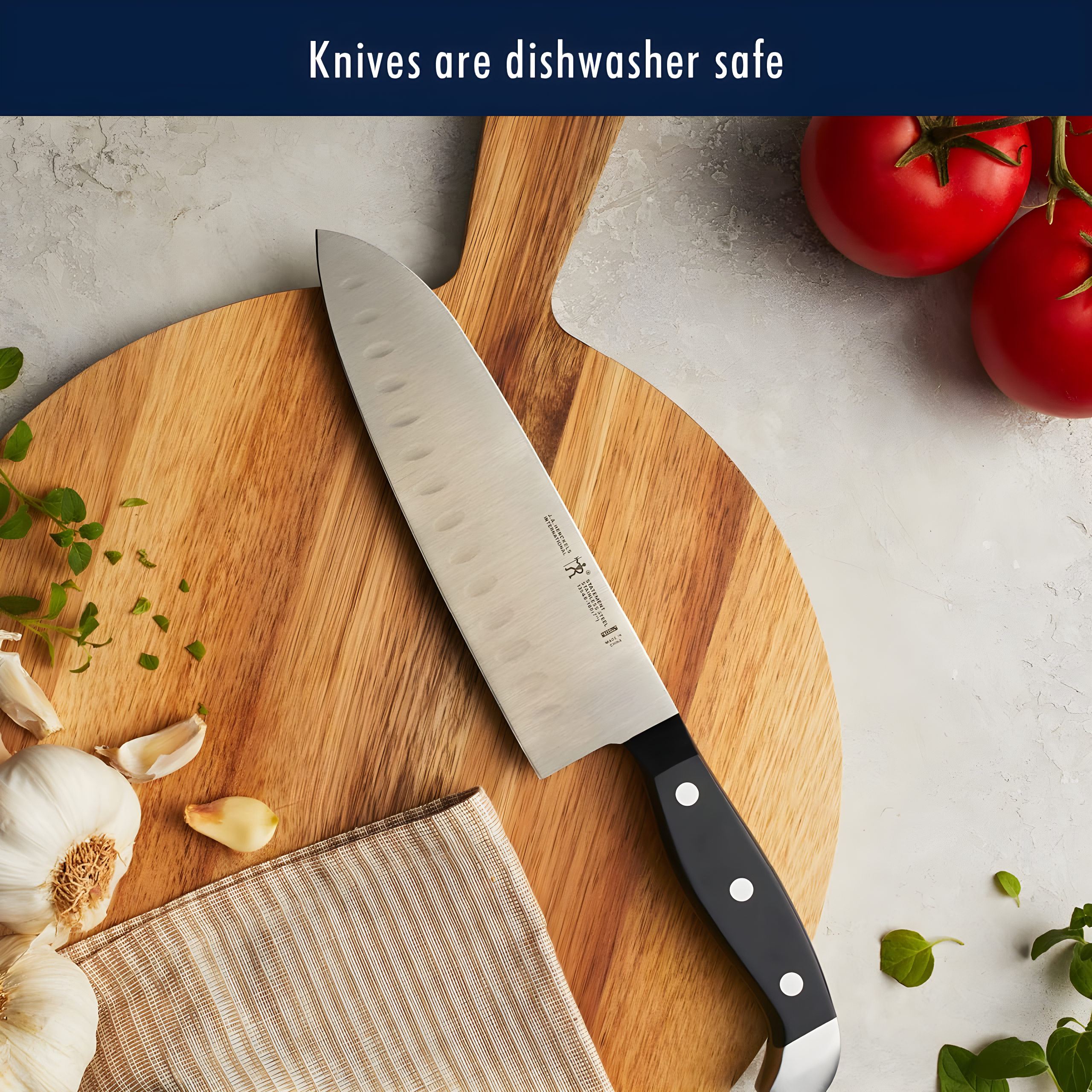 Henckels Statement Self-Sharpening Knife Set with Block, Chef Knife, Paring Knife, Bread Knife, Steak Knife, 14-piece, Dark Brown, Stainless Steel
