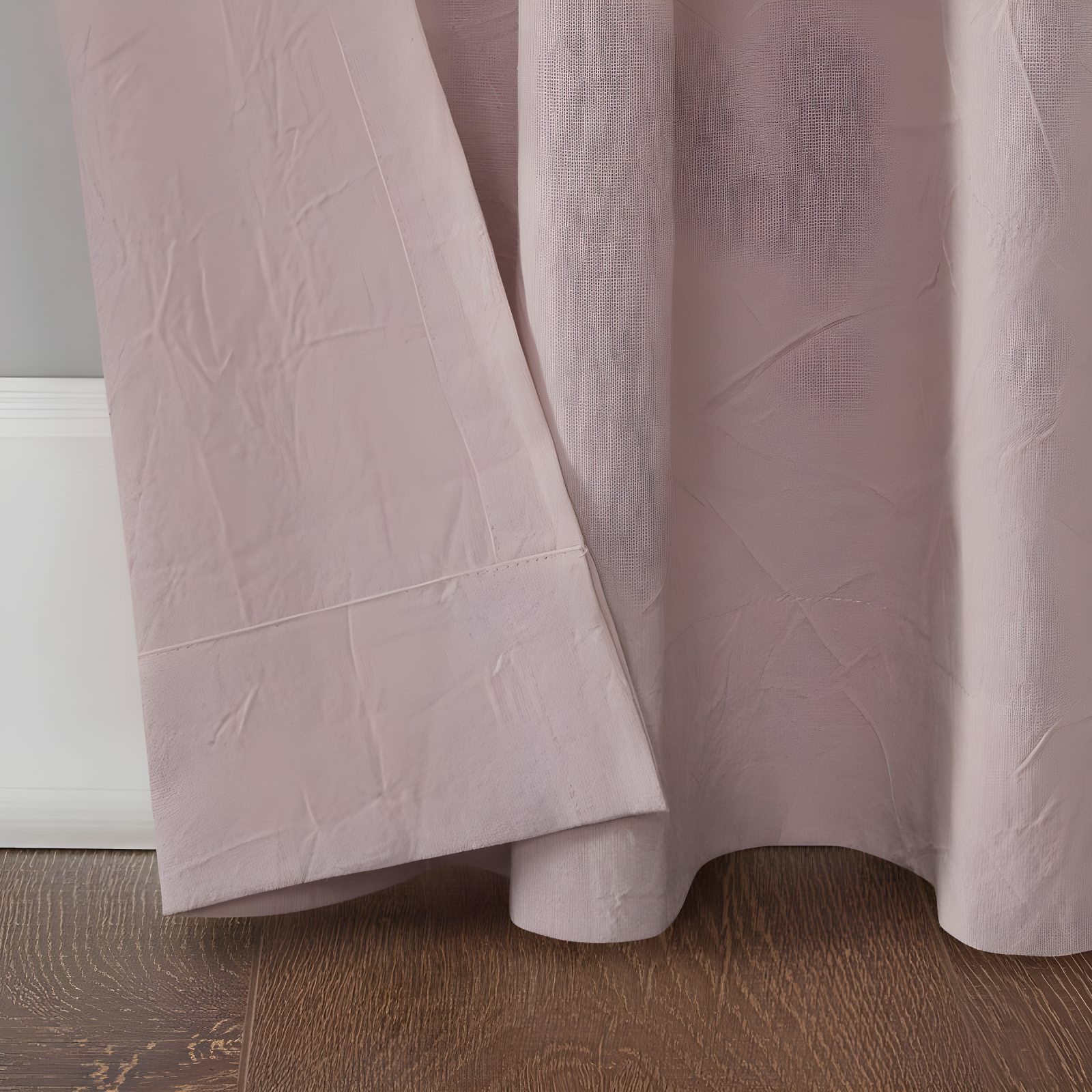 52"X84" Archaeo Light Filtering Outdoor Washed Cotton Twist Tab Curtain Panel Pink: Traditional Window Decor