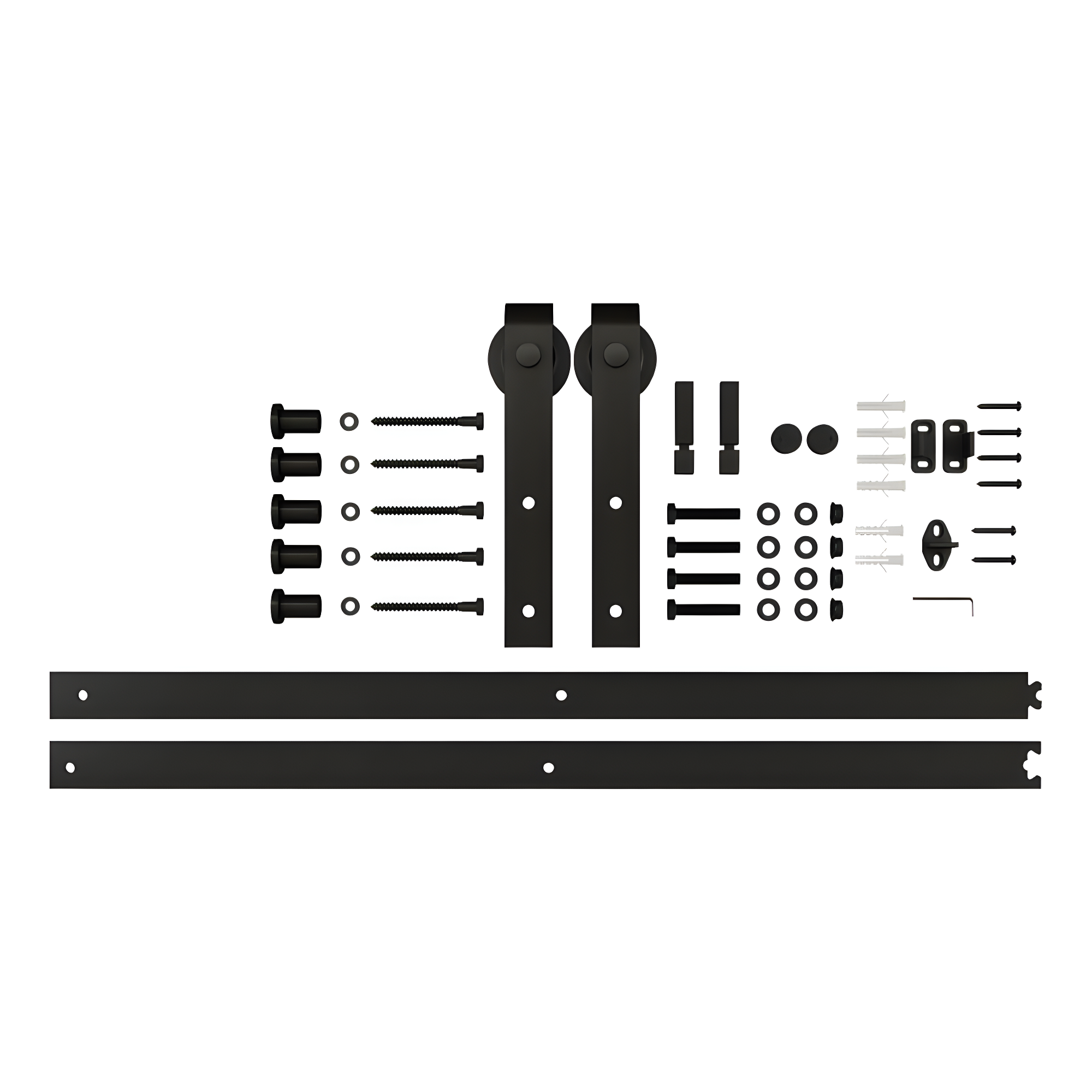 National Hardware Standard Single Barn Door Hardware Kit