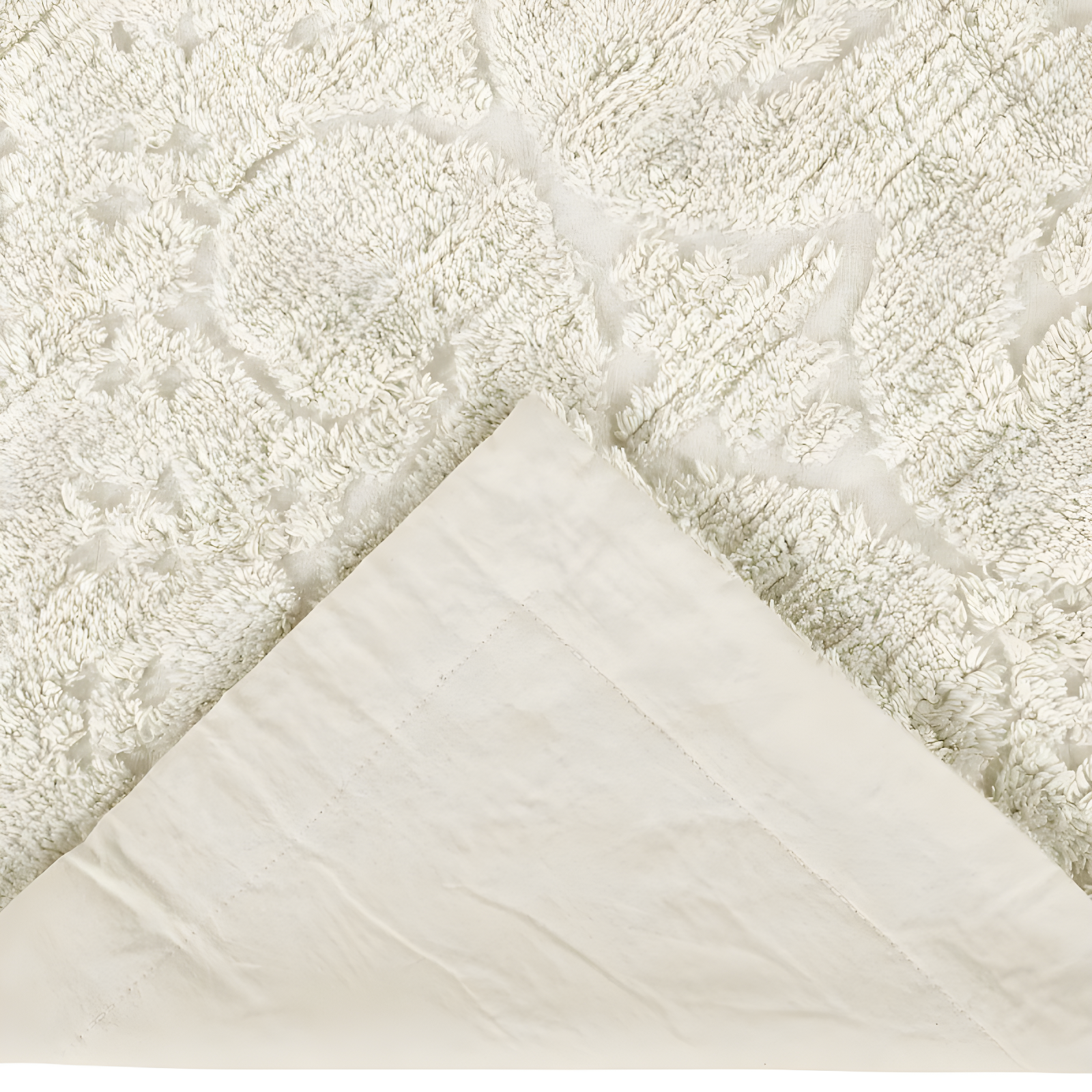Better Trends Ashton – Luxurious 100% Cotton Tufted Euro Sham in Medallion Design, Super Soft & Lightweight, 26” x 26”, Ivory