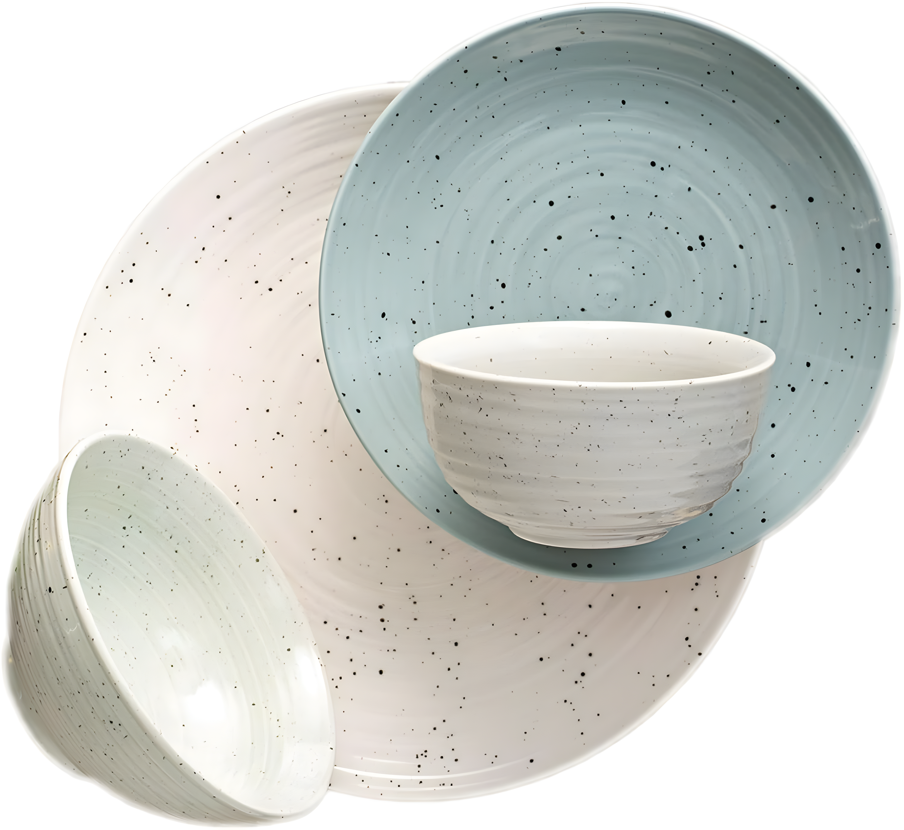 Siterra Artist's Blend Stoneware 16 Pc Dinnerware Set