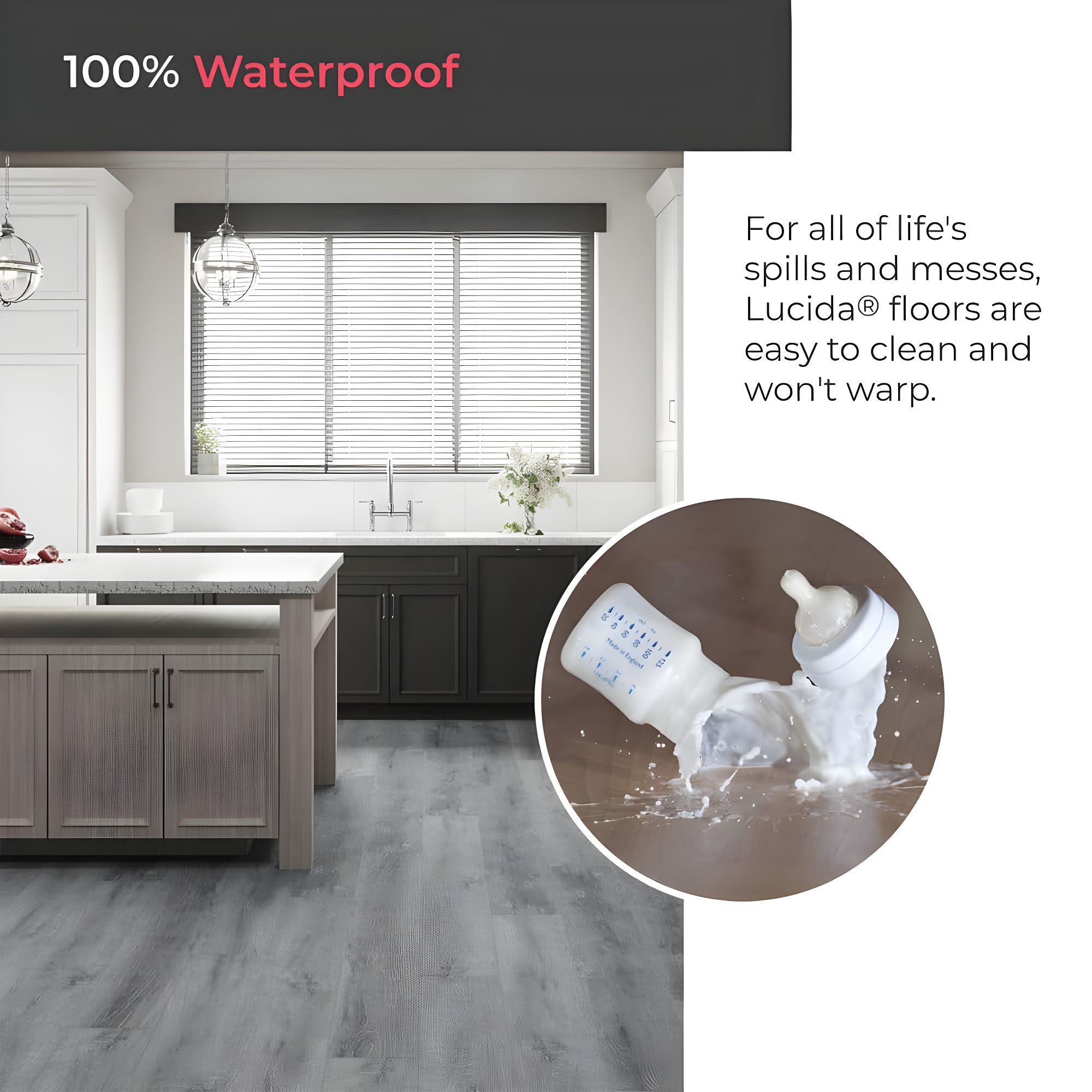 BaseCore 12mil x 6" W x 36" L Peel and Stick Luxury Vinyl Plank Flooring
