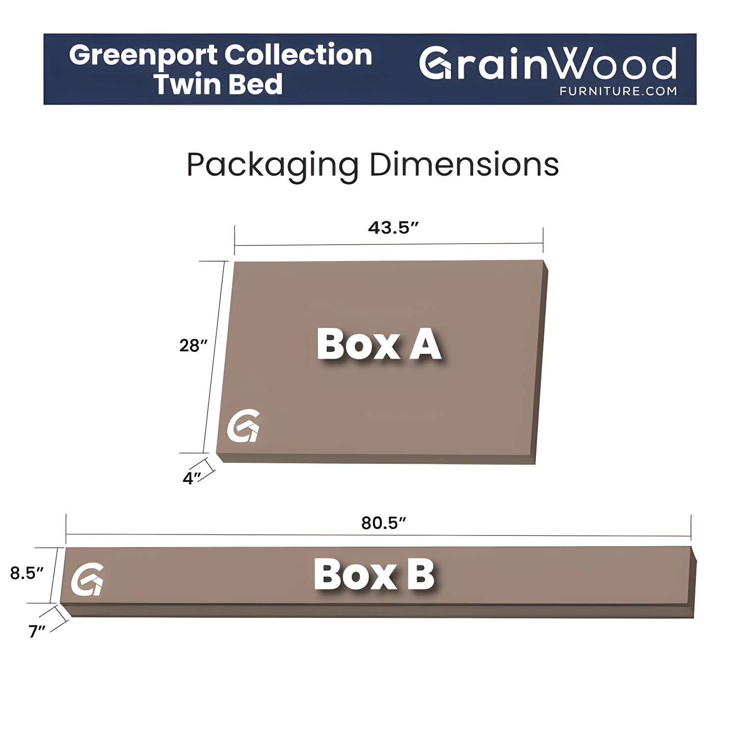 Greenport Solid Wood Louvered Bed