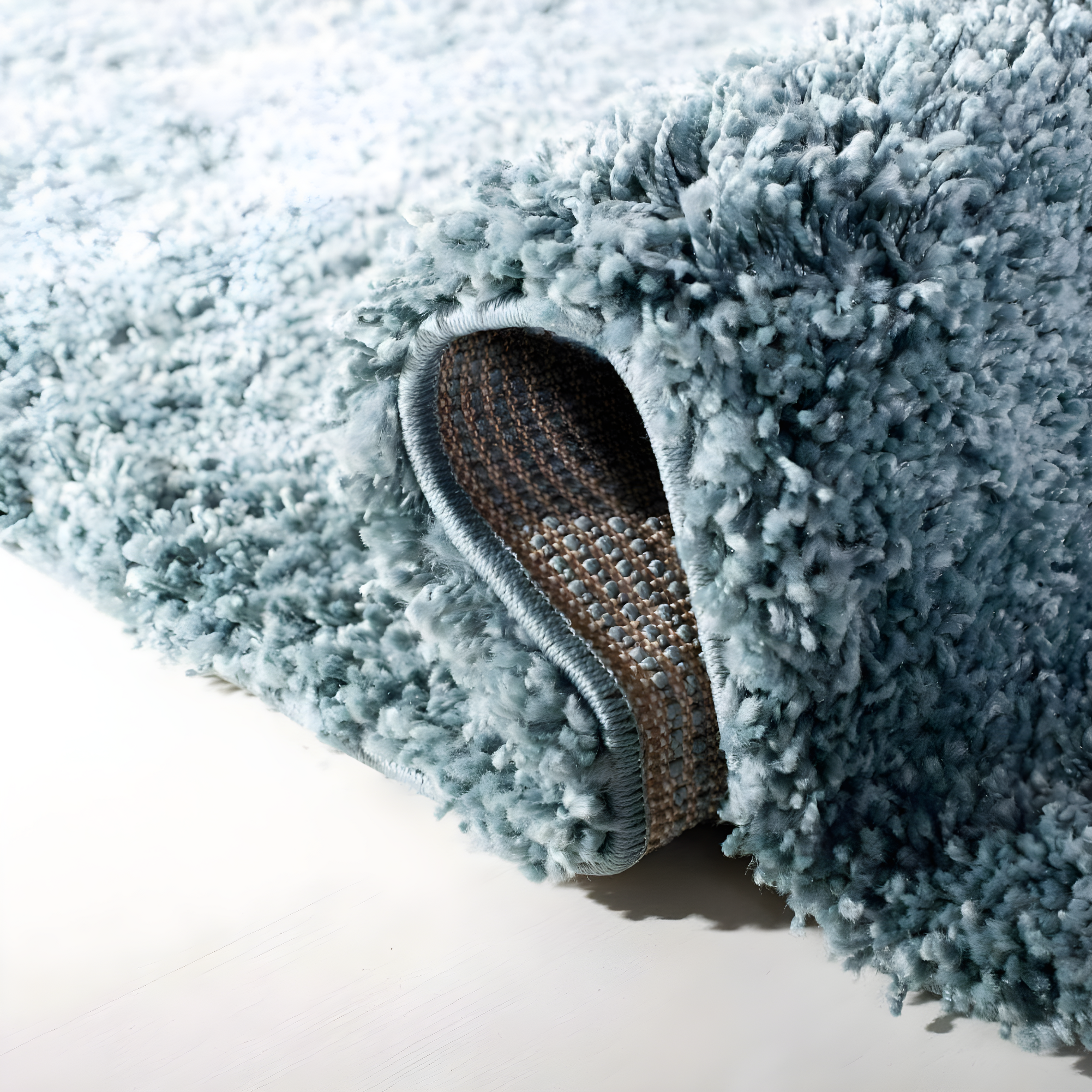 Shag SG151 Power Loomed Indoor Accent Rug - Light Blue - 2'3"x5' - Safavieh.