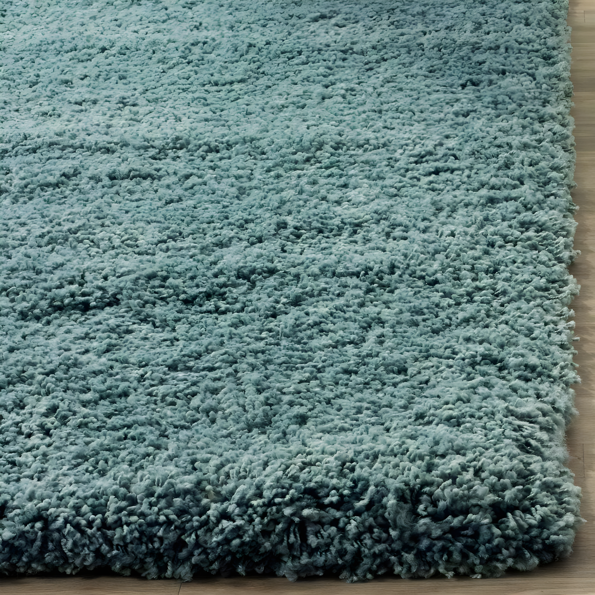 Shag SG151 Power Loomed Indoor Accent Rug - Light Blue - 2'3"x5' - Safavieh.