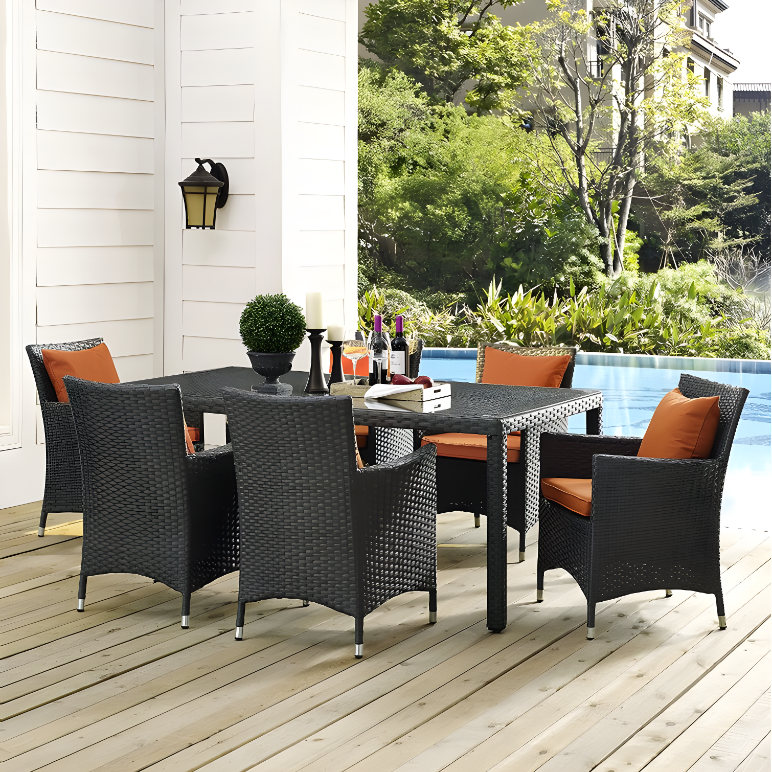 Modway Sojourn 7 Piece Dining Set