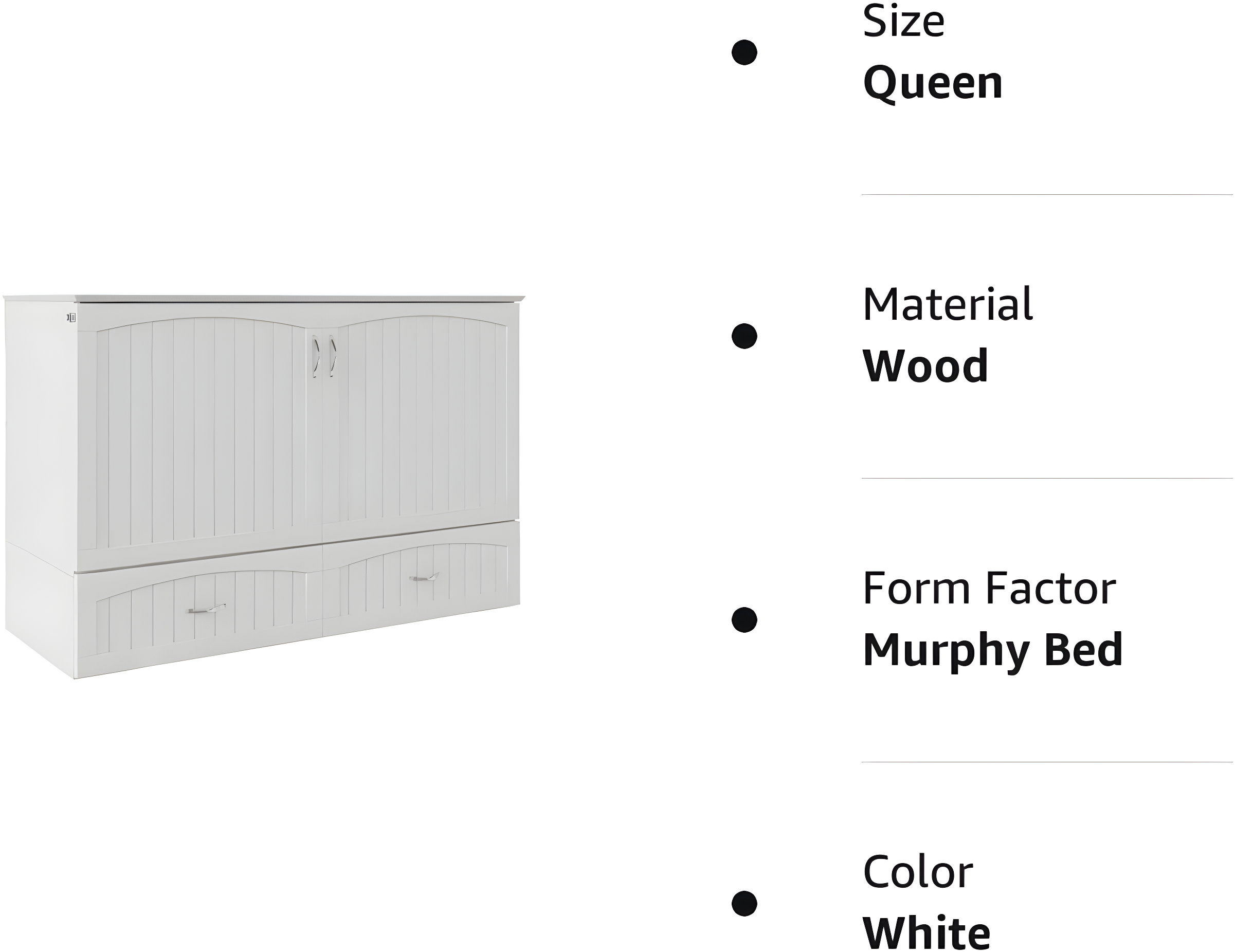 Southampton Murphy Bed Chest with USB Turbo Charger - AFI