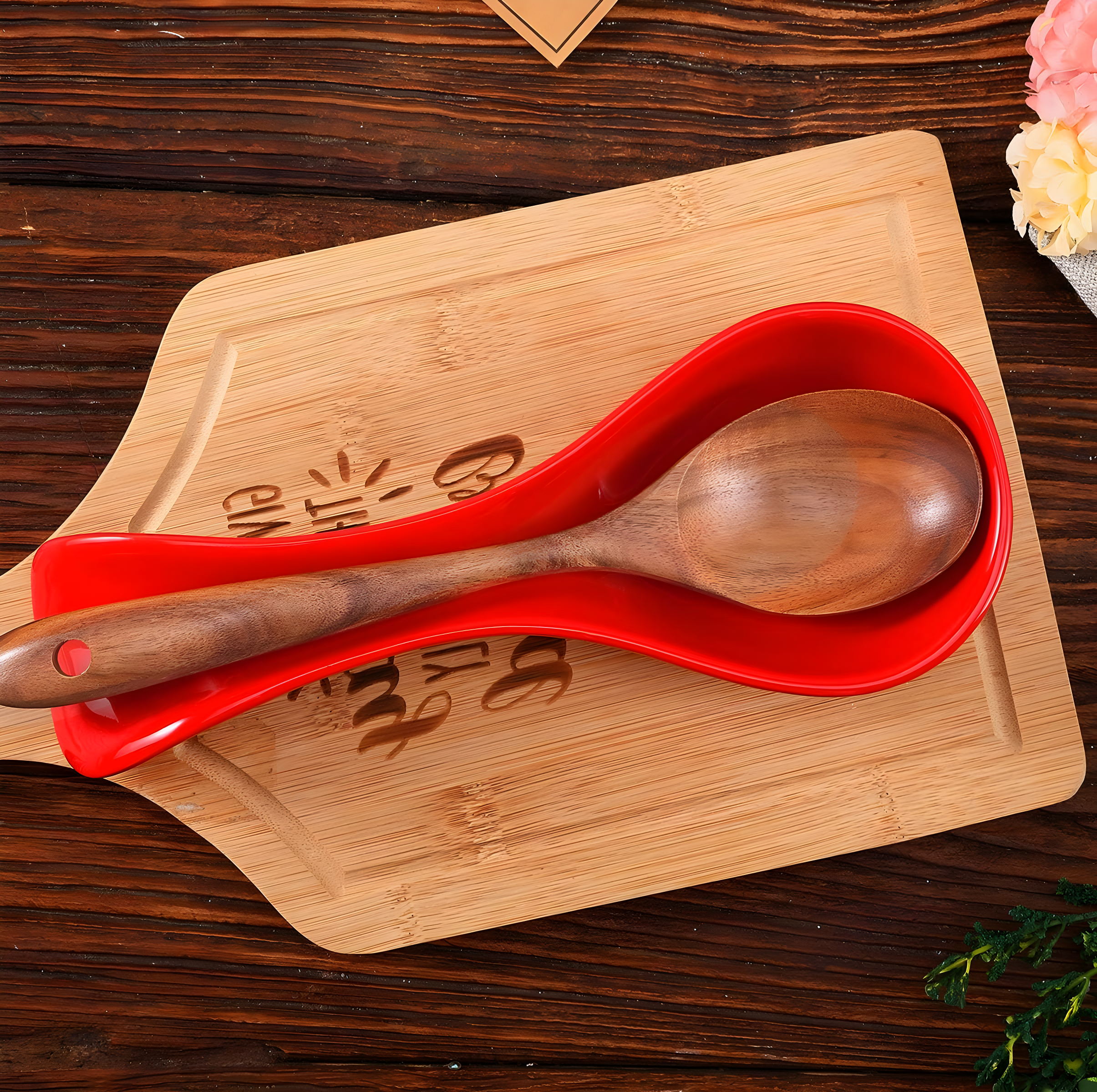 Red Barrel Studio® Newmont Ceramic / Porcelain Oval Spoon Rest