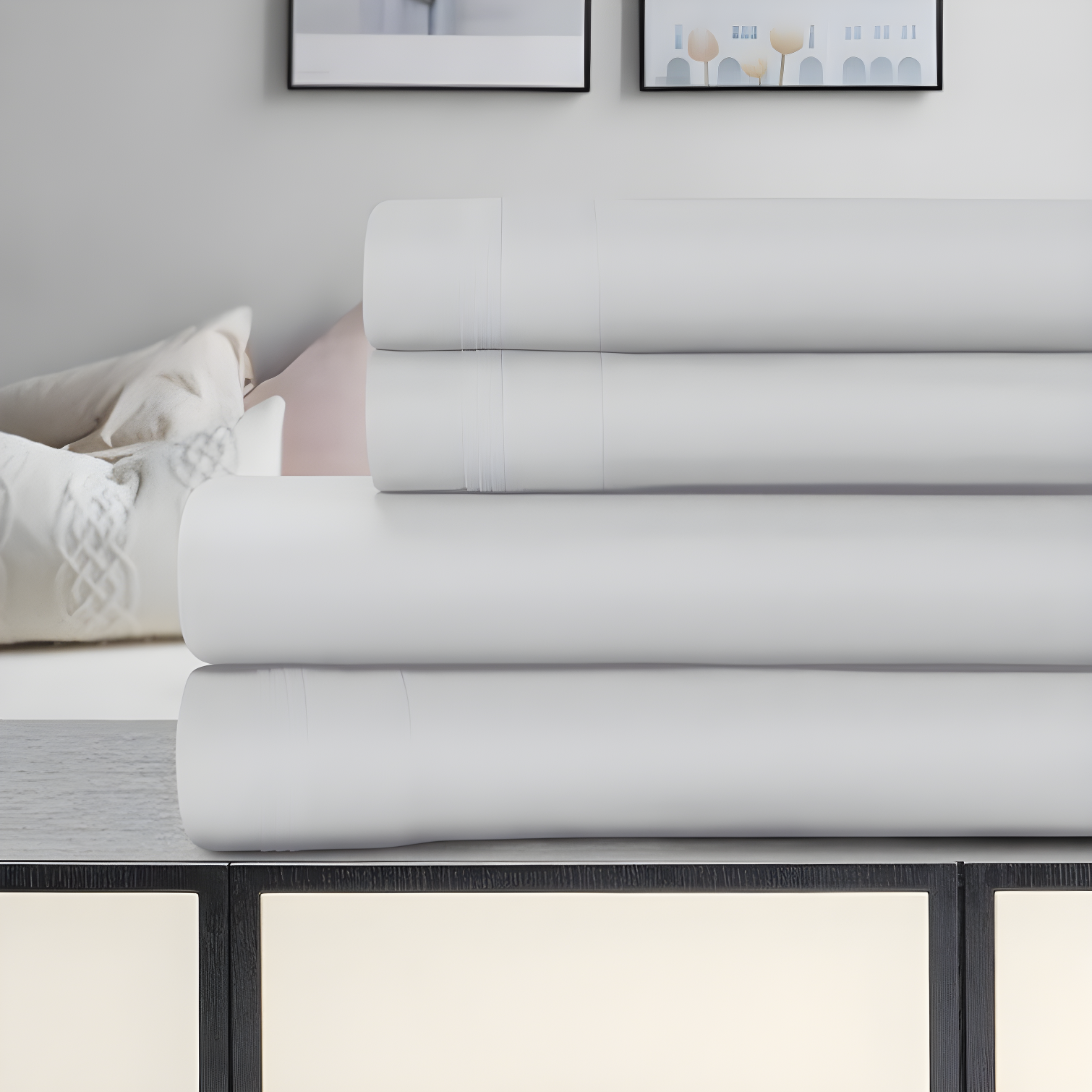 Superior Egyptian Cotton Deep Pocket Solid Luxury 1500 Thread Count Sheet Set