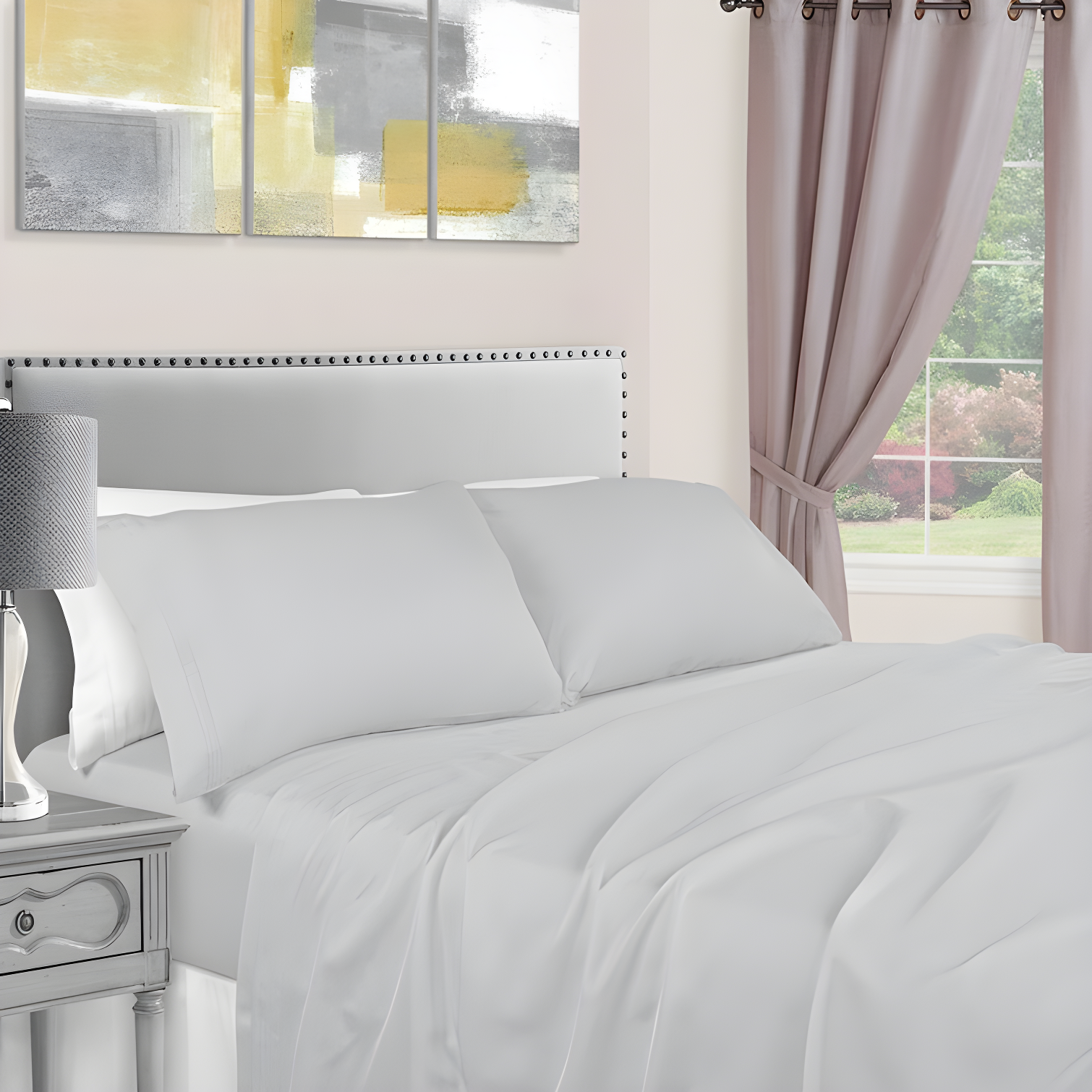Superior Egyptian Cotton Deep Pocket Solid Luxury 1500 Thread Count Sheet Set