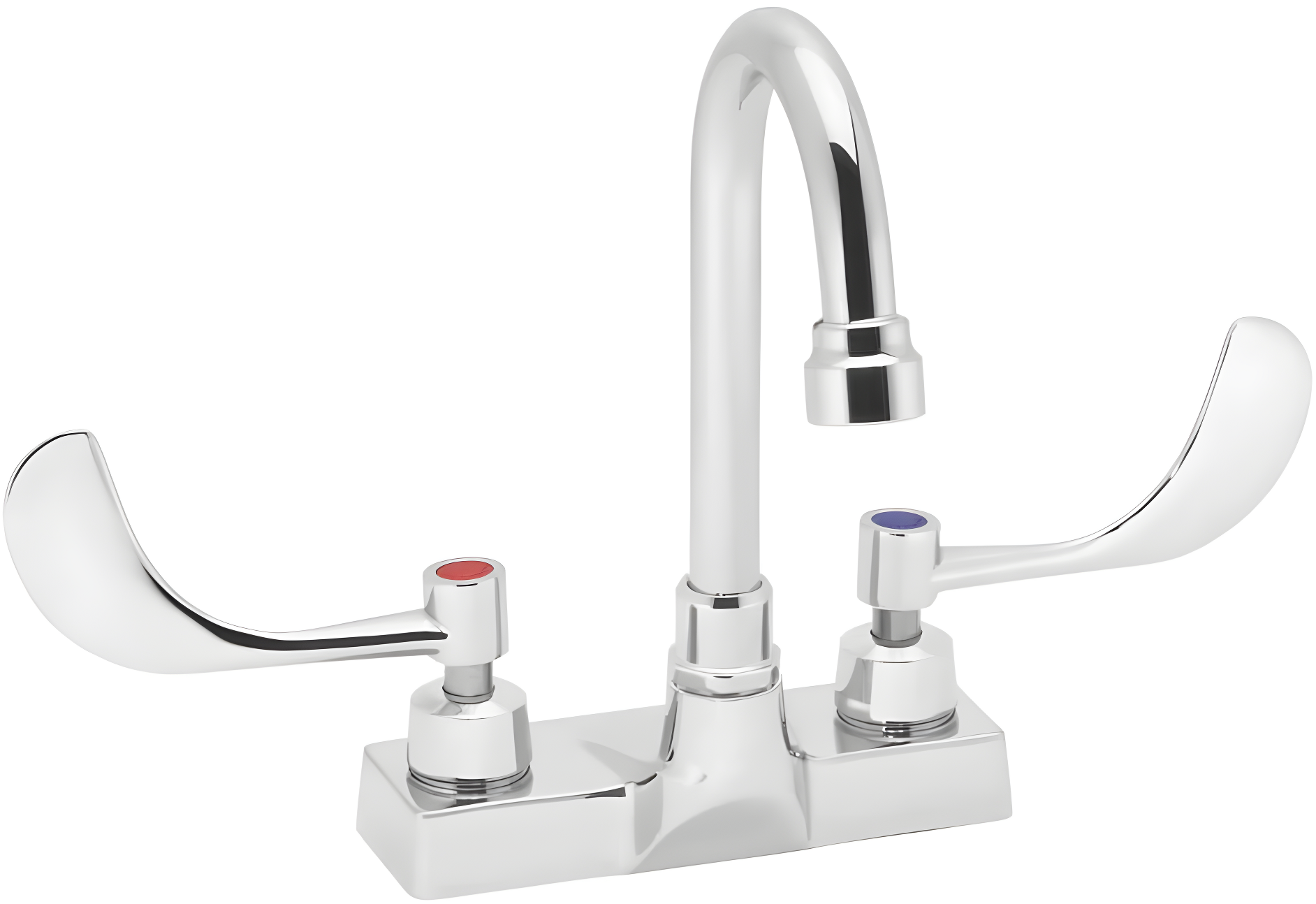 Centerset 2-handle Bathroom Faucet with Drain Assembly