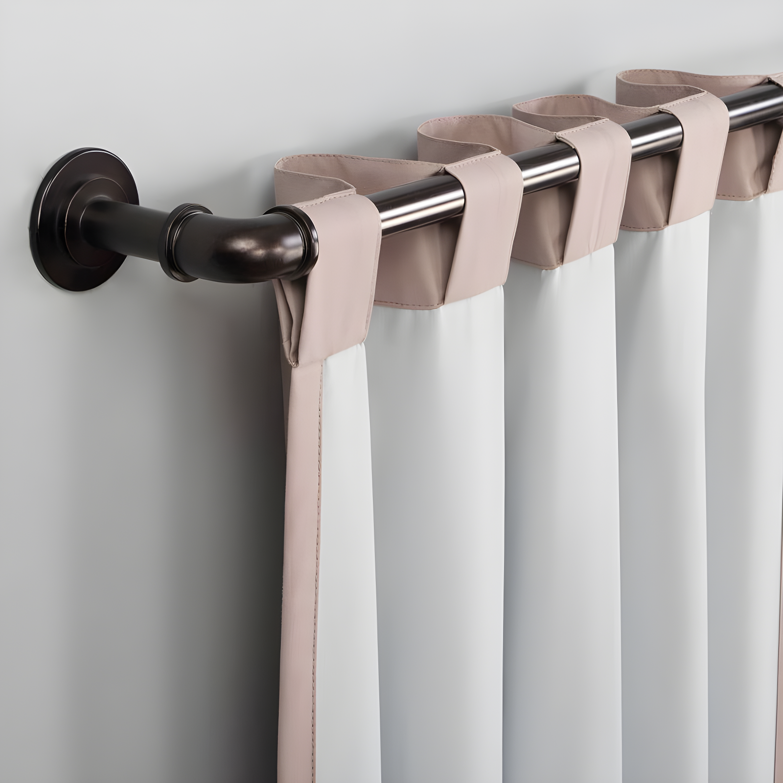 40"x63" Sun Zero 100% Blackout Cyrus Thermal Back Tab Curtain Panel Pink: Modern Solid Polyester Indoor Drapery
