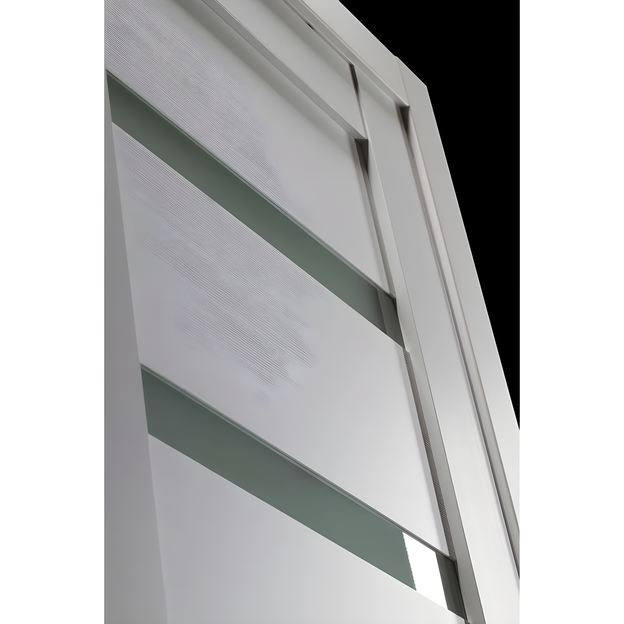 Leora Paneled Manufactured Wood and Glass Standard Door Slab