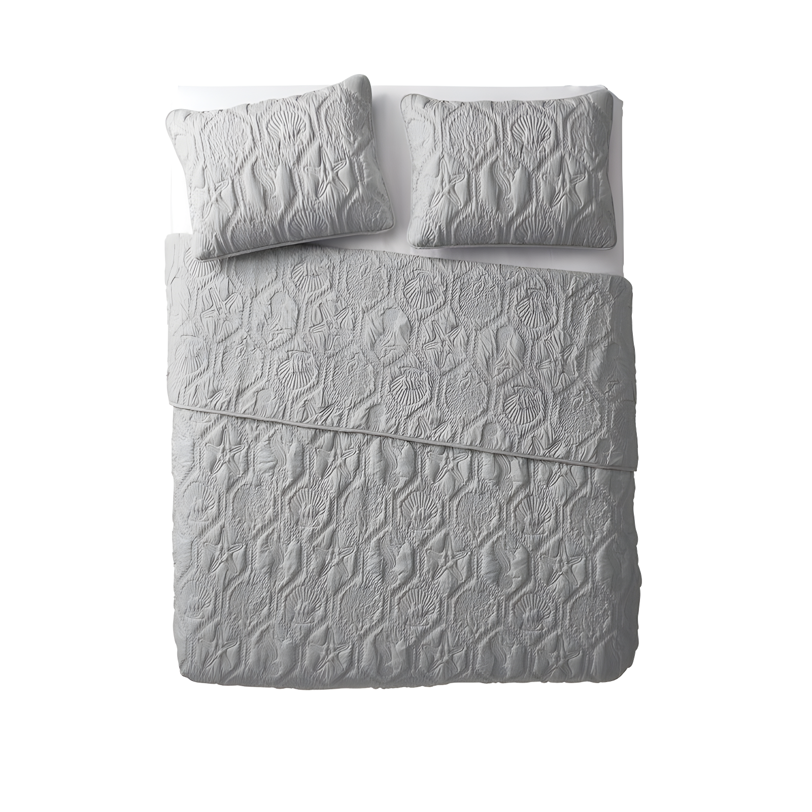VCNY Shore 3-Piece Embossed Quilt Set