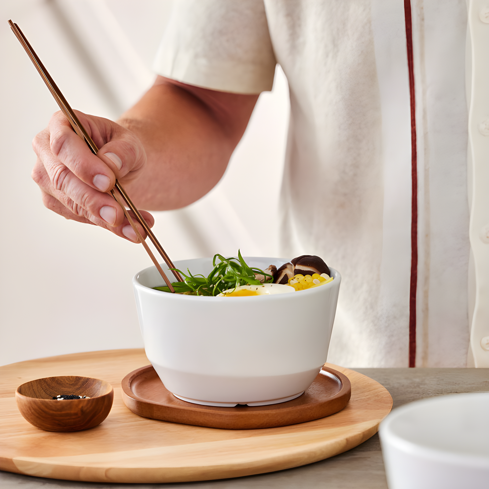 Austin Libbey 28-Ounce Porcelain Soup Salad Bowl, Set Of 4