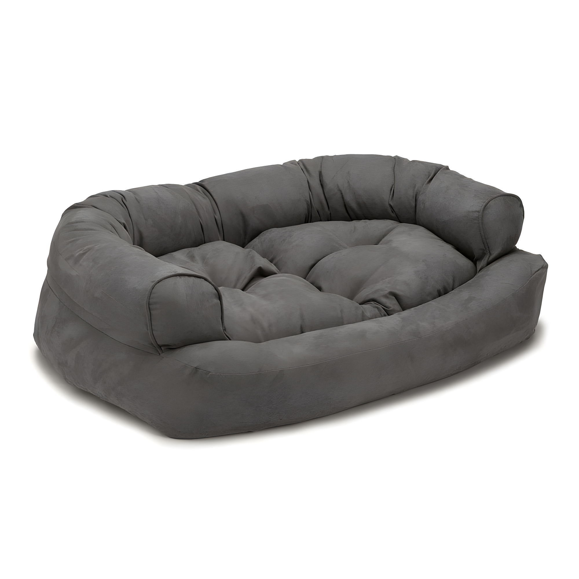 Snoozer Luxury Microsuede Overstuffed Bolster Dog Sofa