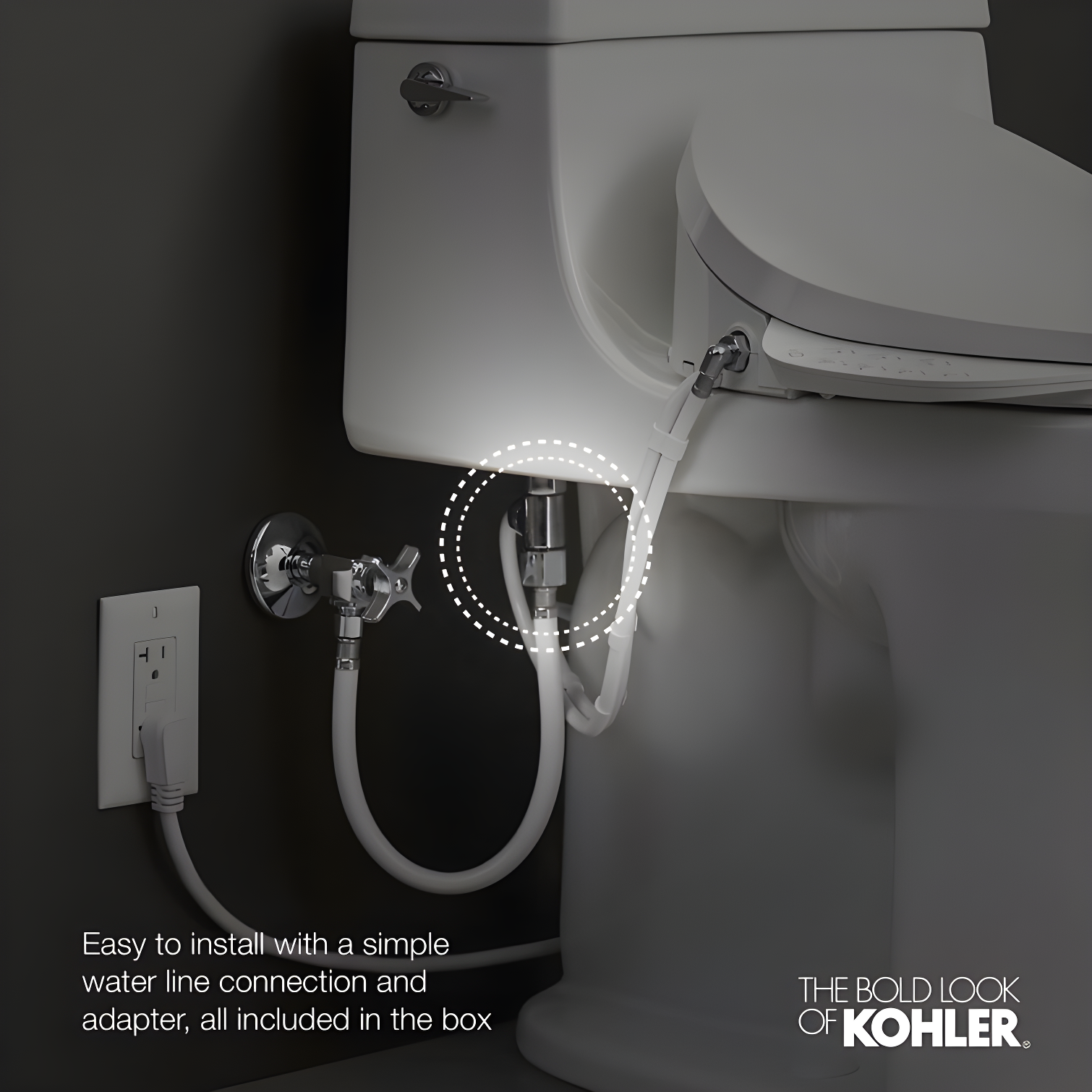 Purewash E580 Elongated Bidet Toilet Seat