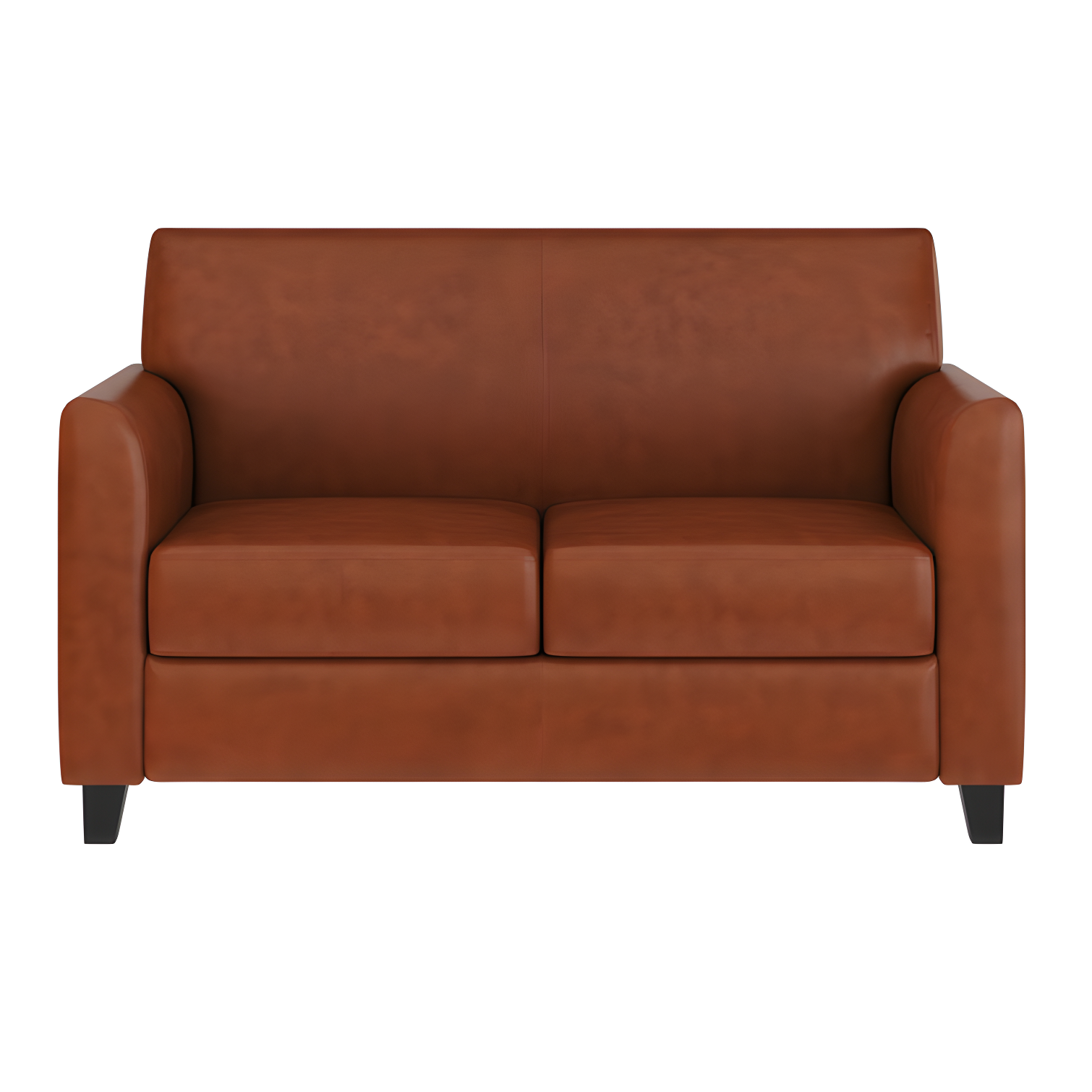 Hercules Junkersfeld 52" Modern LeatherSoft Upholstered Reception Loveseat