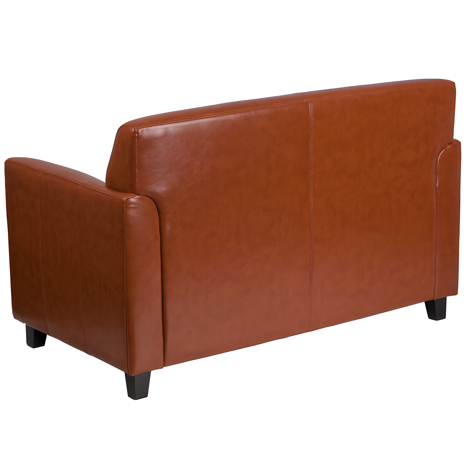 Hercules Junkersfeld 52" Modern LeatherSoft Upholstered Reception Loveseat