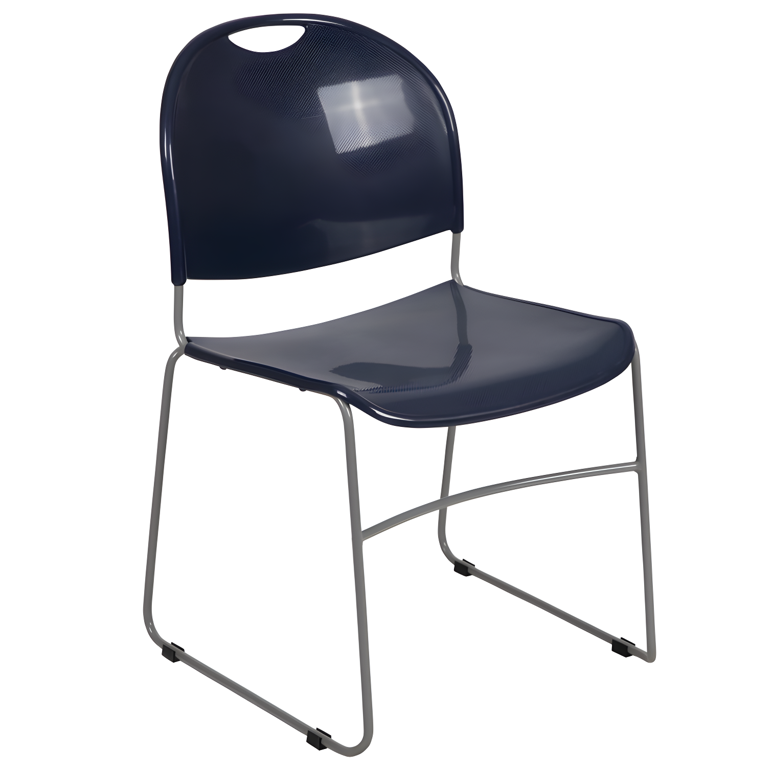 Flash Furniture HERCULES Series 880 lb. Capacity Ultra-Compact Stack Chair with Metal Frame