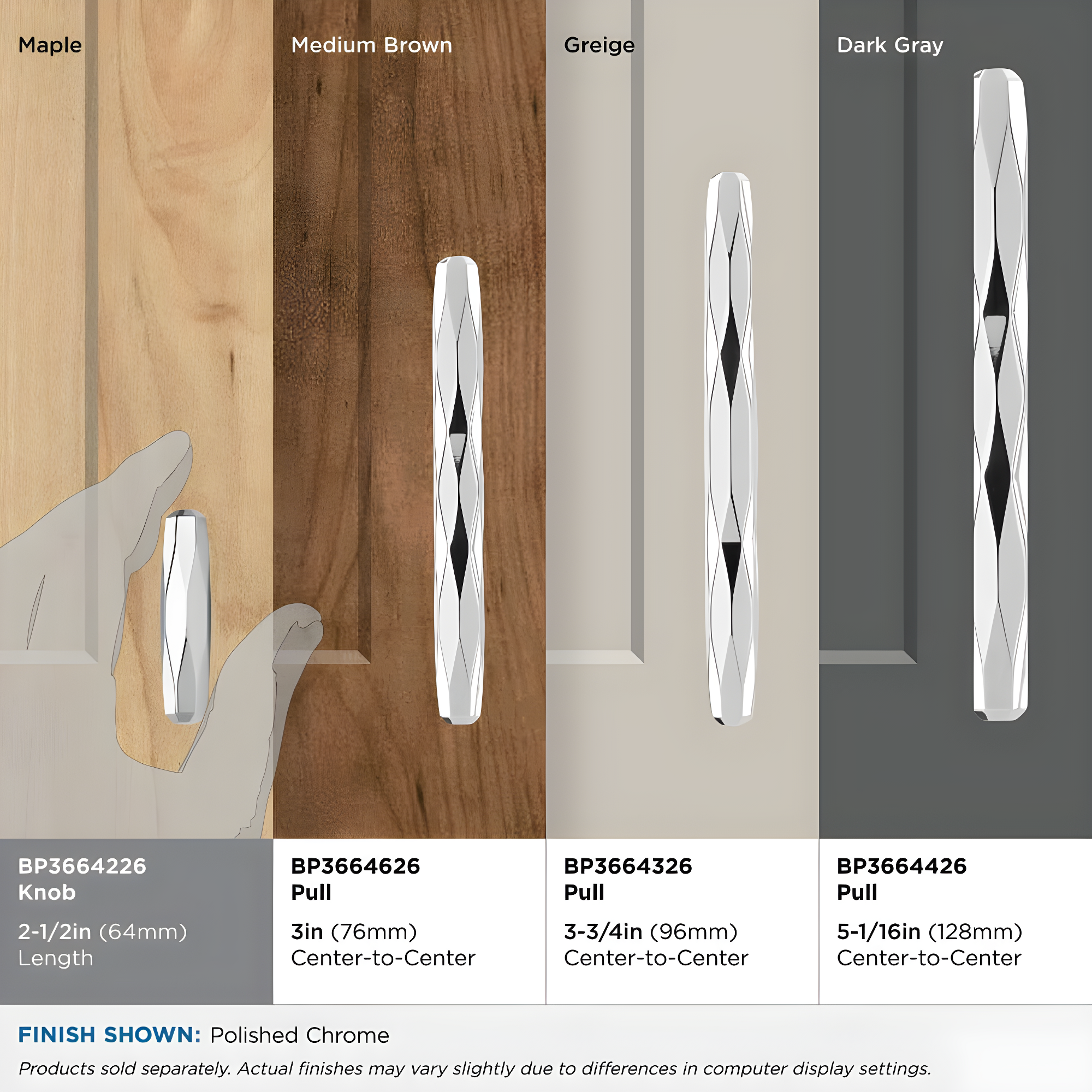 St. Vincent 1 7/16" Length Bar Knob