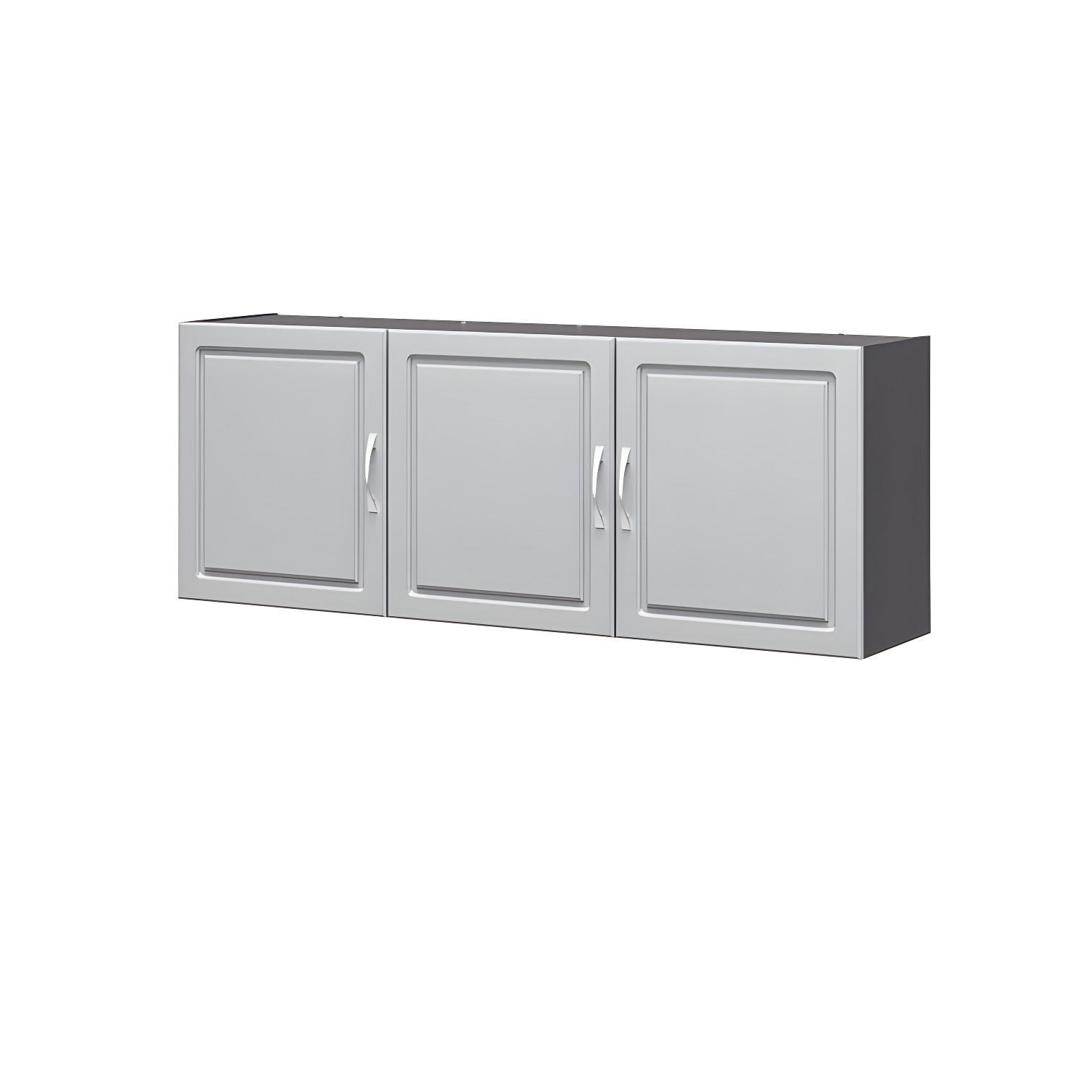 Kendall 54" Wall Cabinet, Graphite Gray/Light Gray