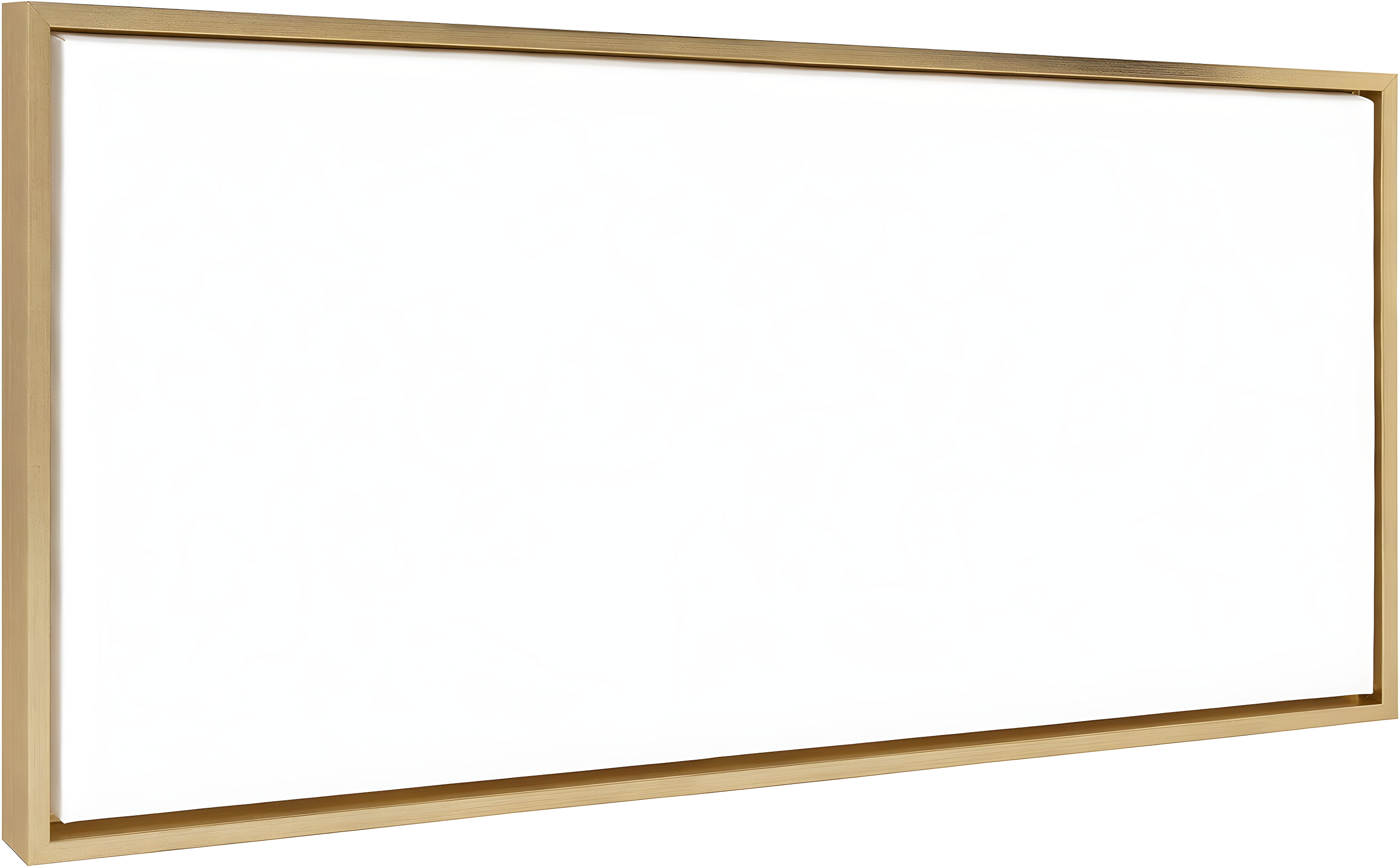Kate and Laurel Sylvie Blank Framed Canvas 18x40