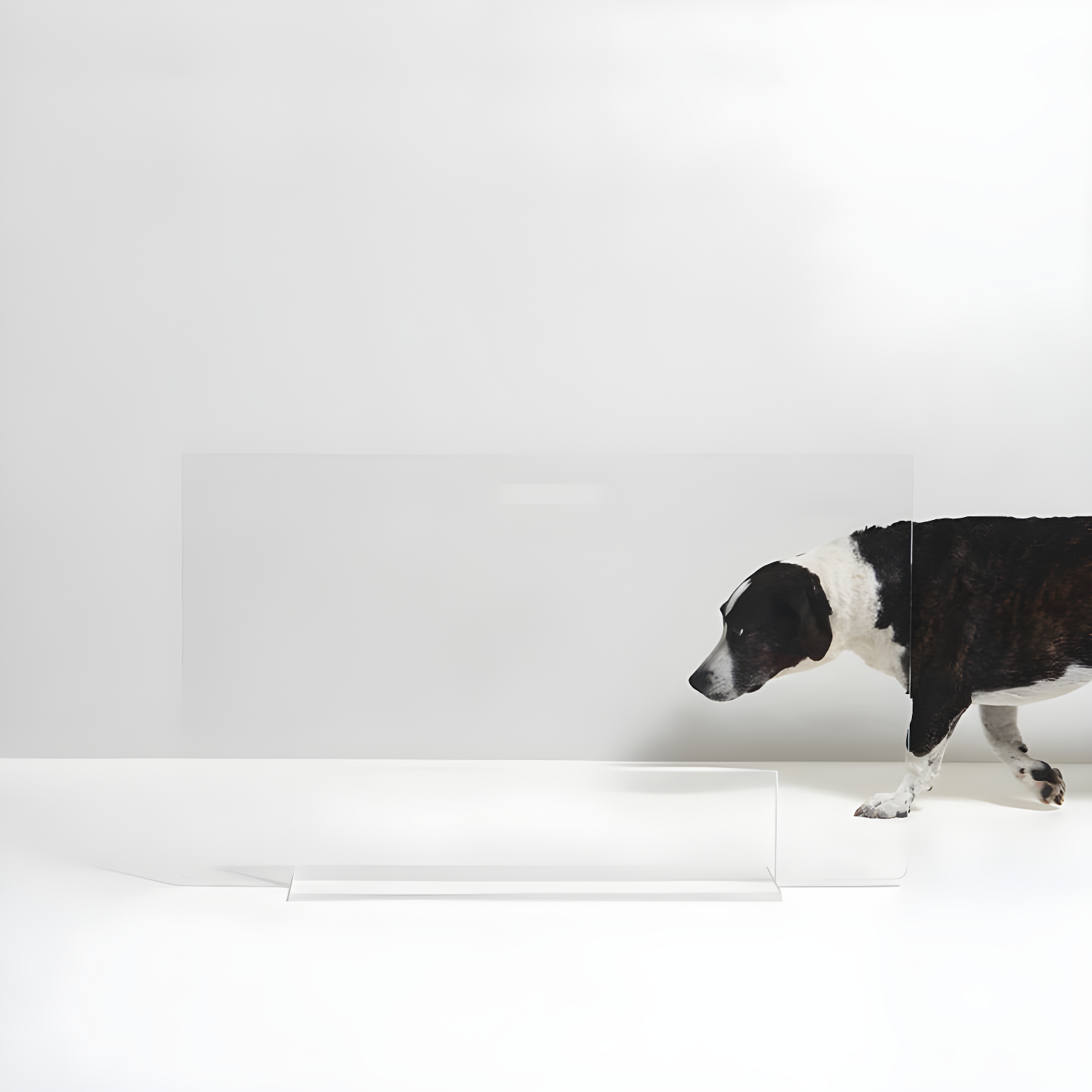 Low Clear Pet Gate Panel