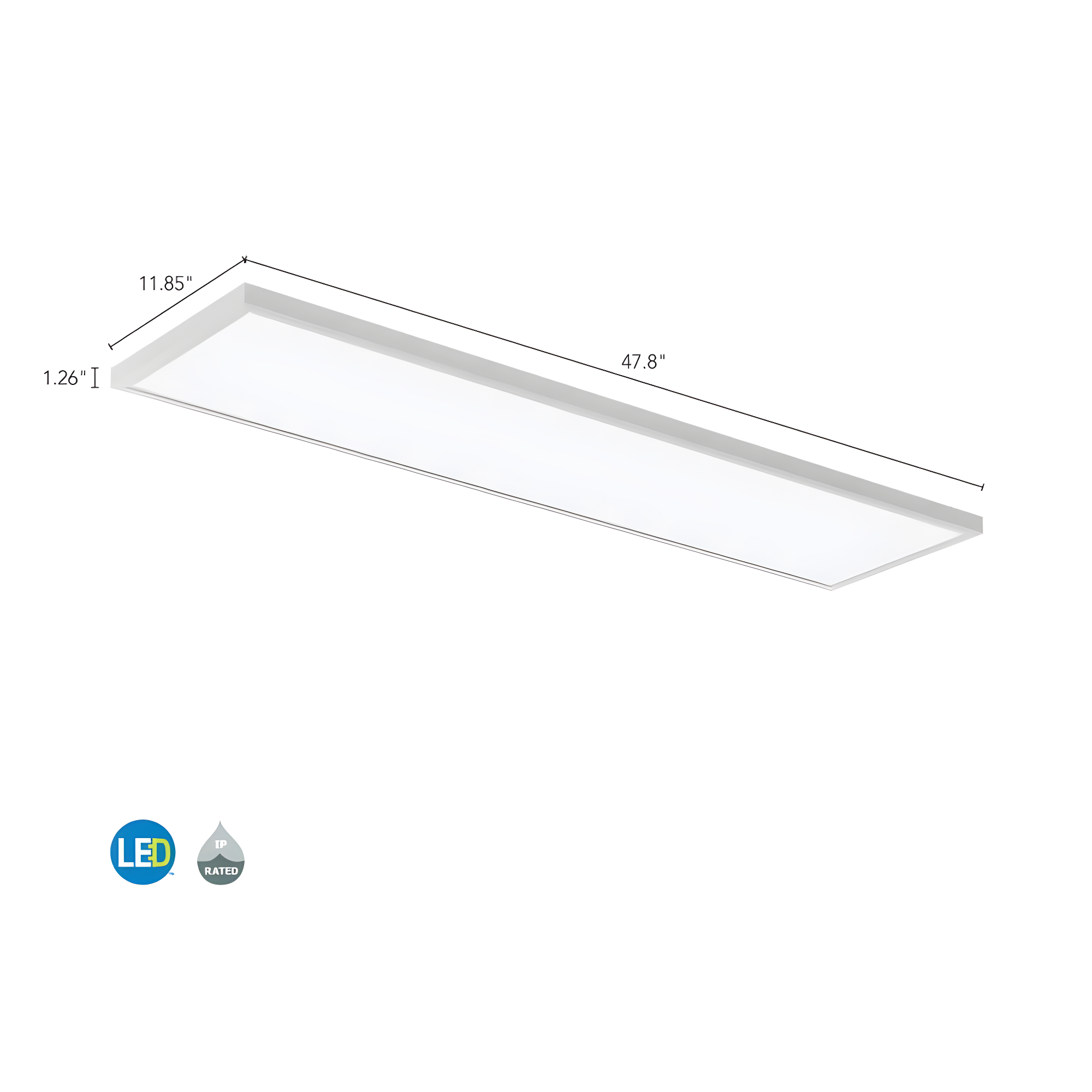 Dimmable Square Flat Panel Ceiling Light