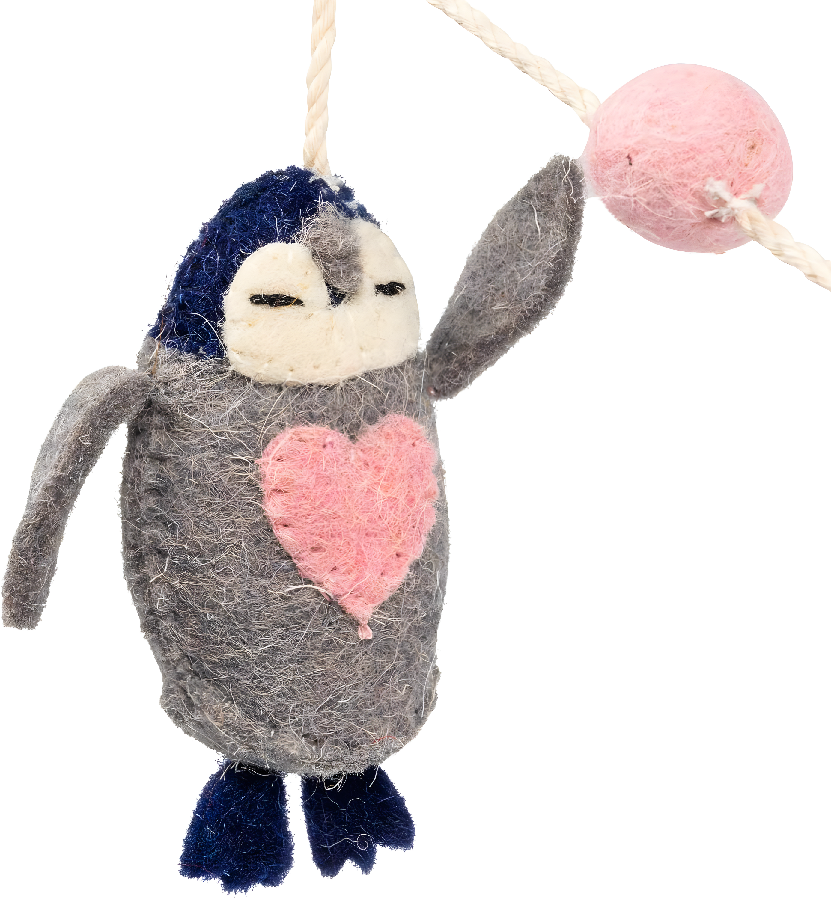 Bloomingville Multicolor Wool Felt Animal Shaped Garland
