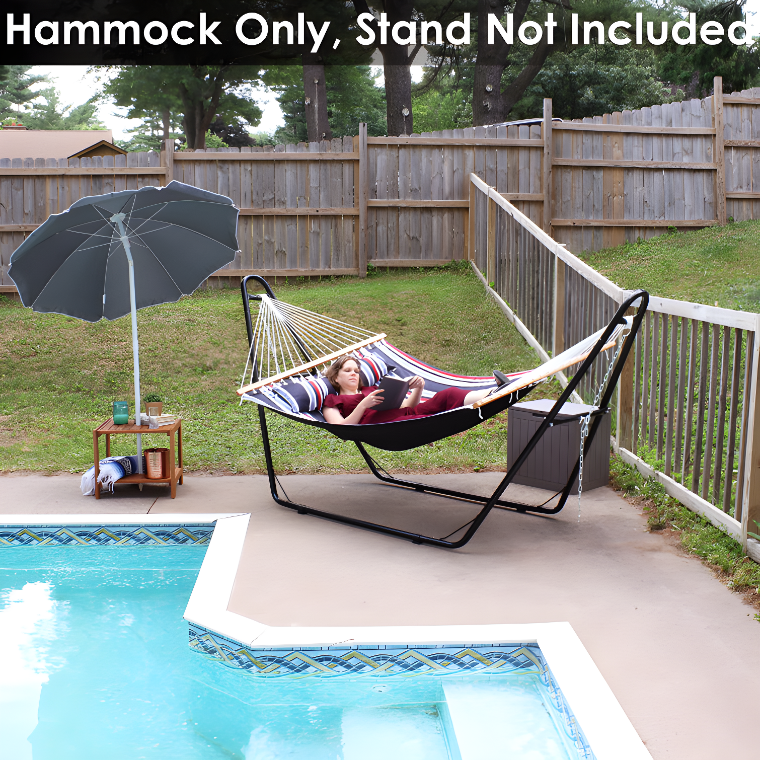 2-Person Quilted Polyester Spreader Bar Hammock