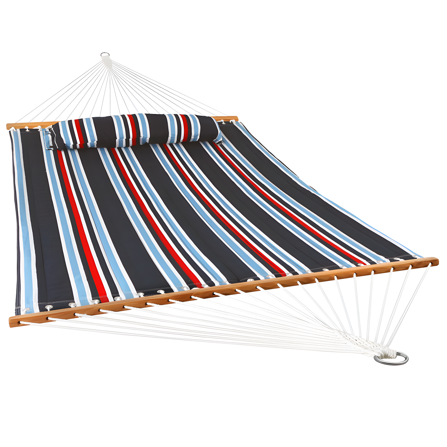 2-Person Quilted Polyester Spreader Bar Hammock