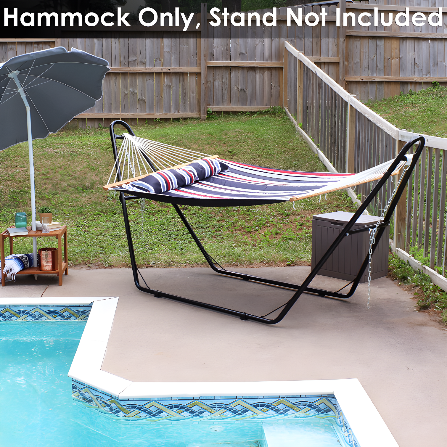 2-Person Quilted Polyester Spreader Bar Hammock