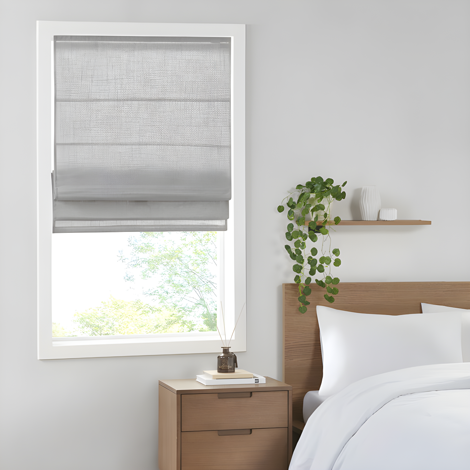 Kyler Linen Blend Light Filtering Single Roman Shade