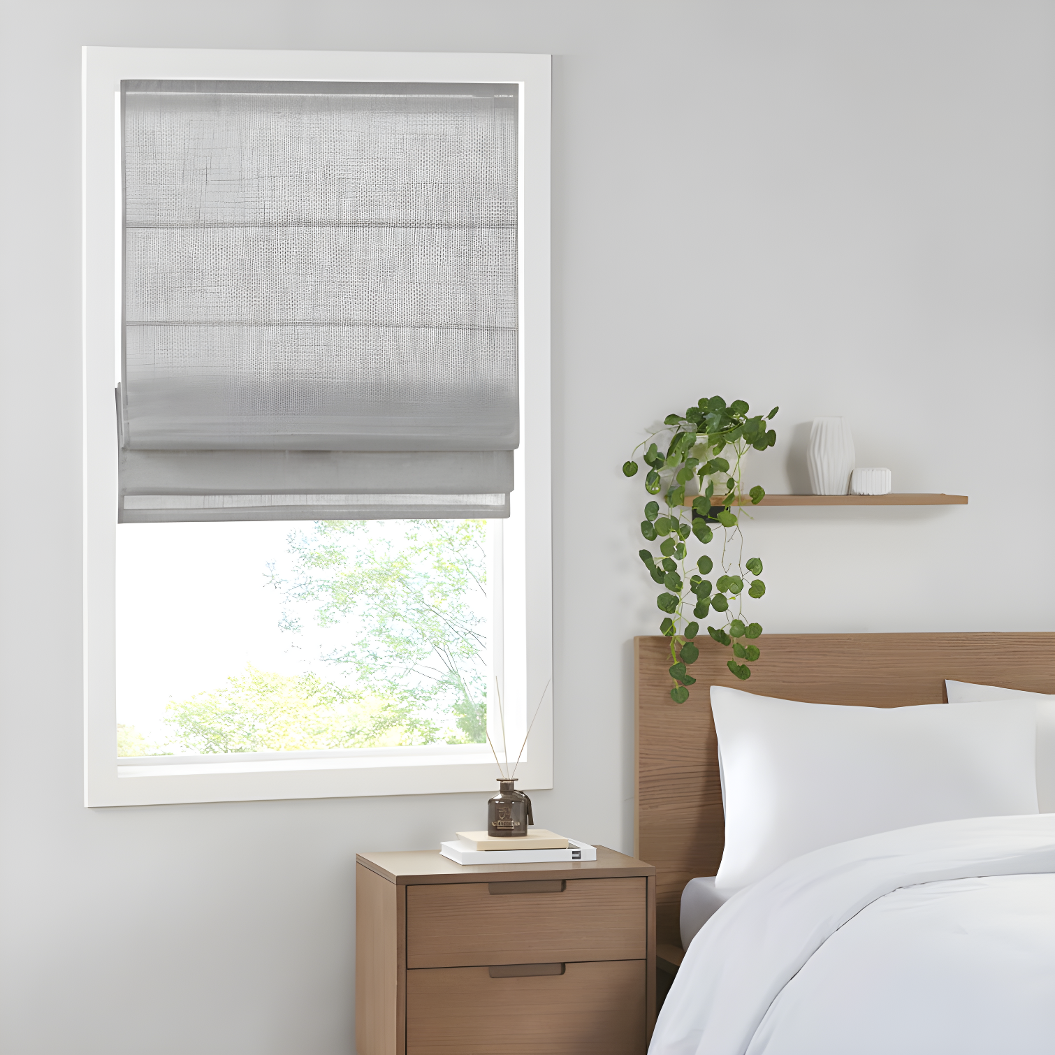 Kyler Linen Blend Light Filtering Single Roman Shade