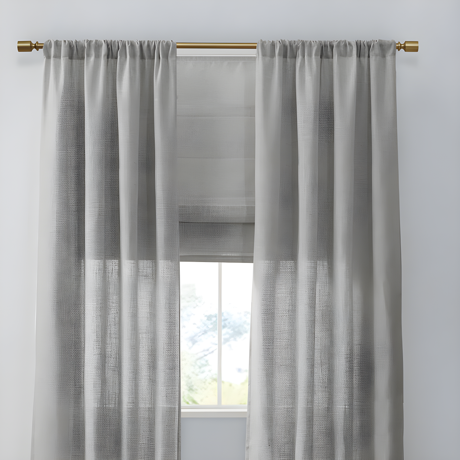 Kyler Linen Blend Light Filtering Single Roman Shade