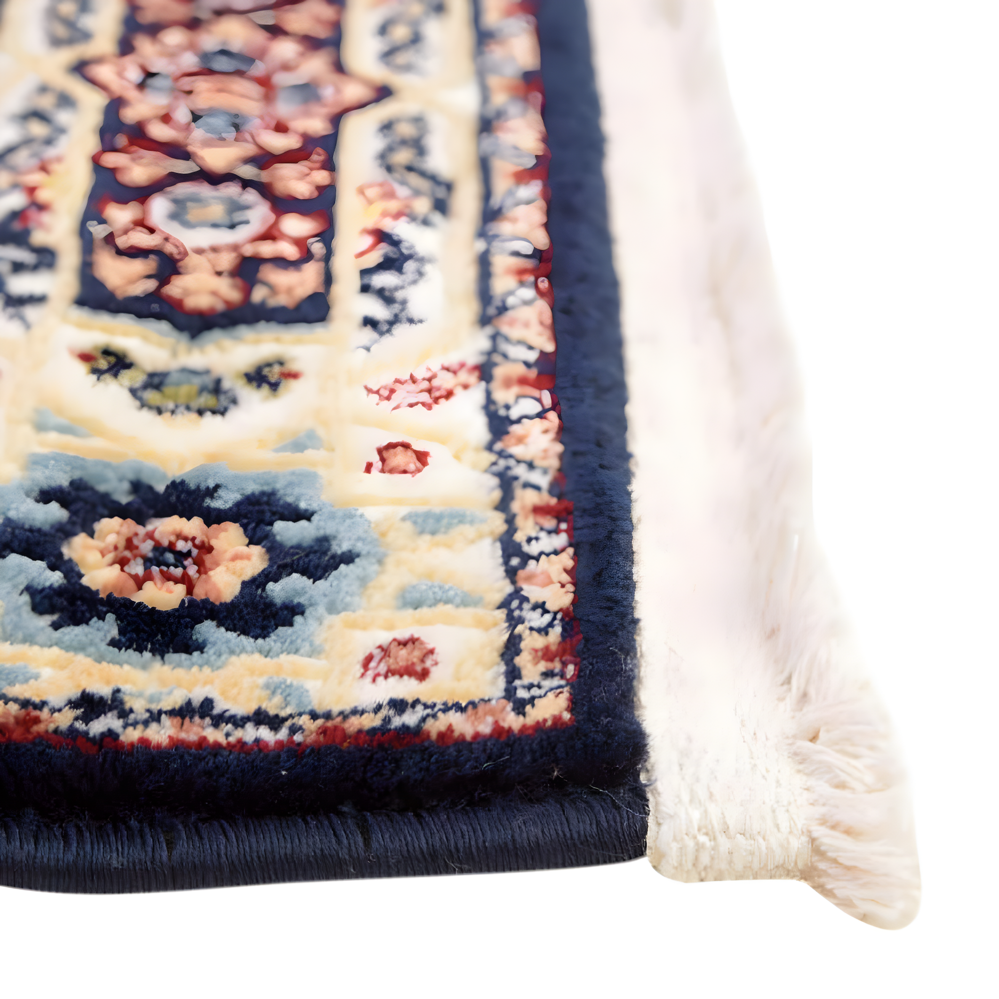 Unique Loom Narenj Collection Area Rug - Adams (5' 1" x 8' Rectangle Navy Blue/Beige)