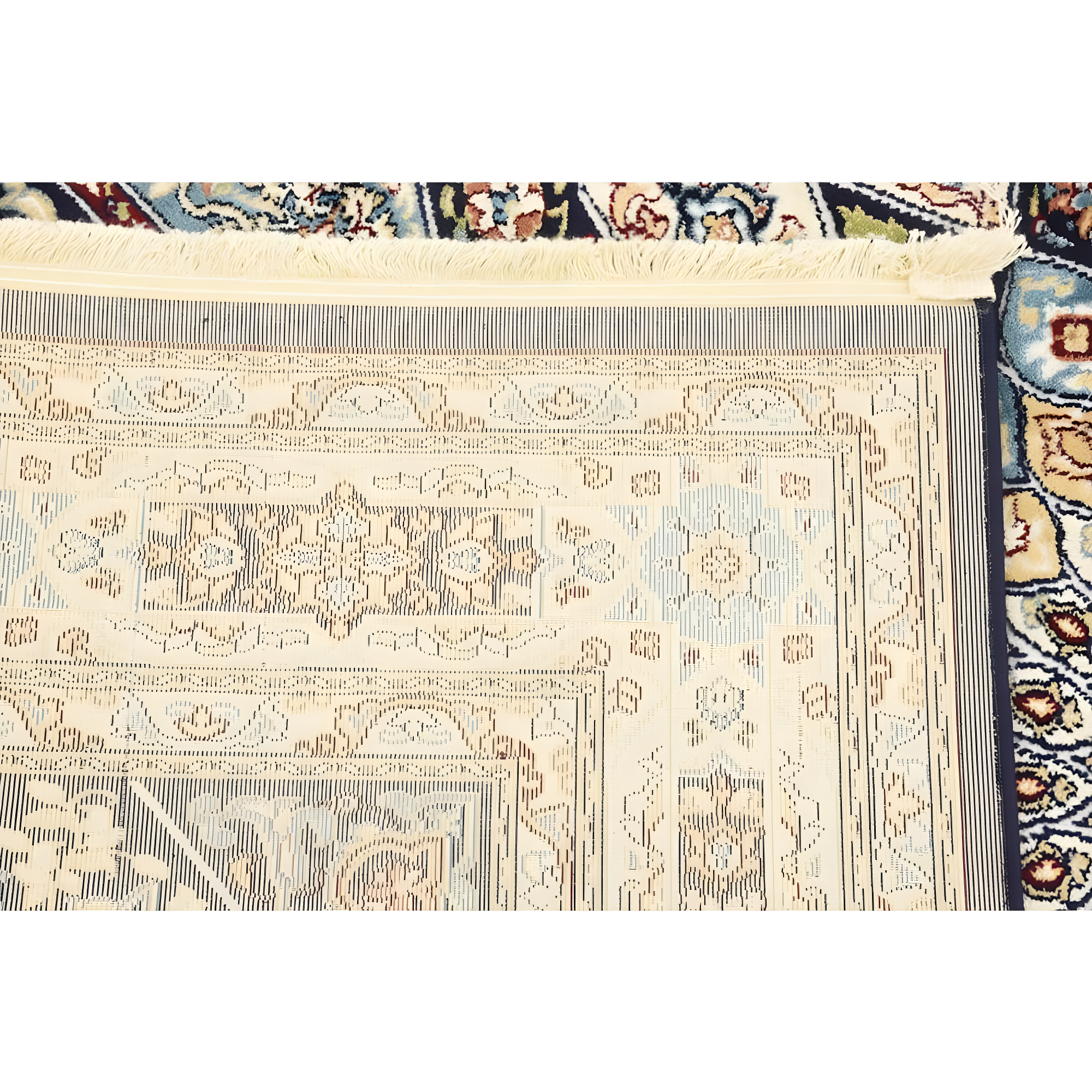 Unique Loom Narenj Collection Area Rug - Adams (5' 1" x 8' Rectangle Navy Blue/Beige)